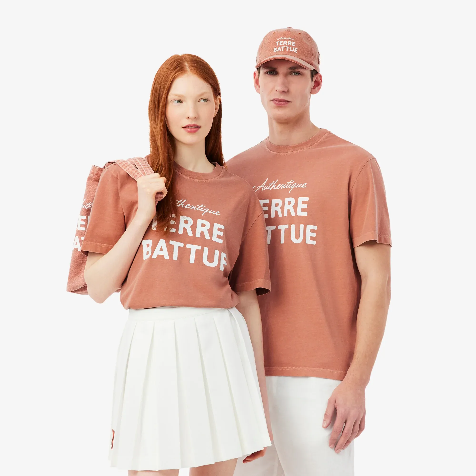 Lacoste Roland-Garros Edition Clay Court T-shirt - Light Brown