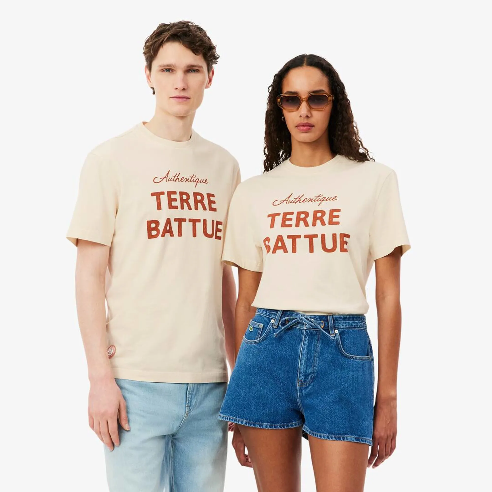 Lacoste Roland-Garros Edition Clay Court T-shirt - Blanc