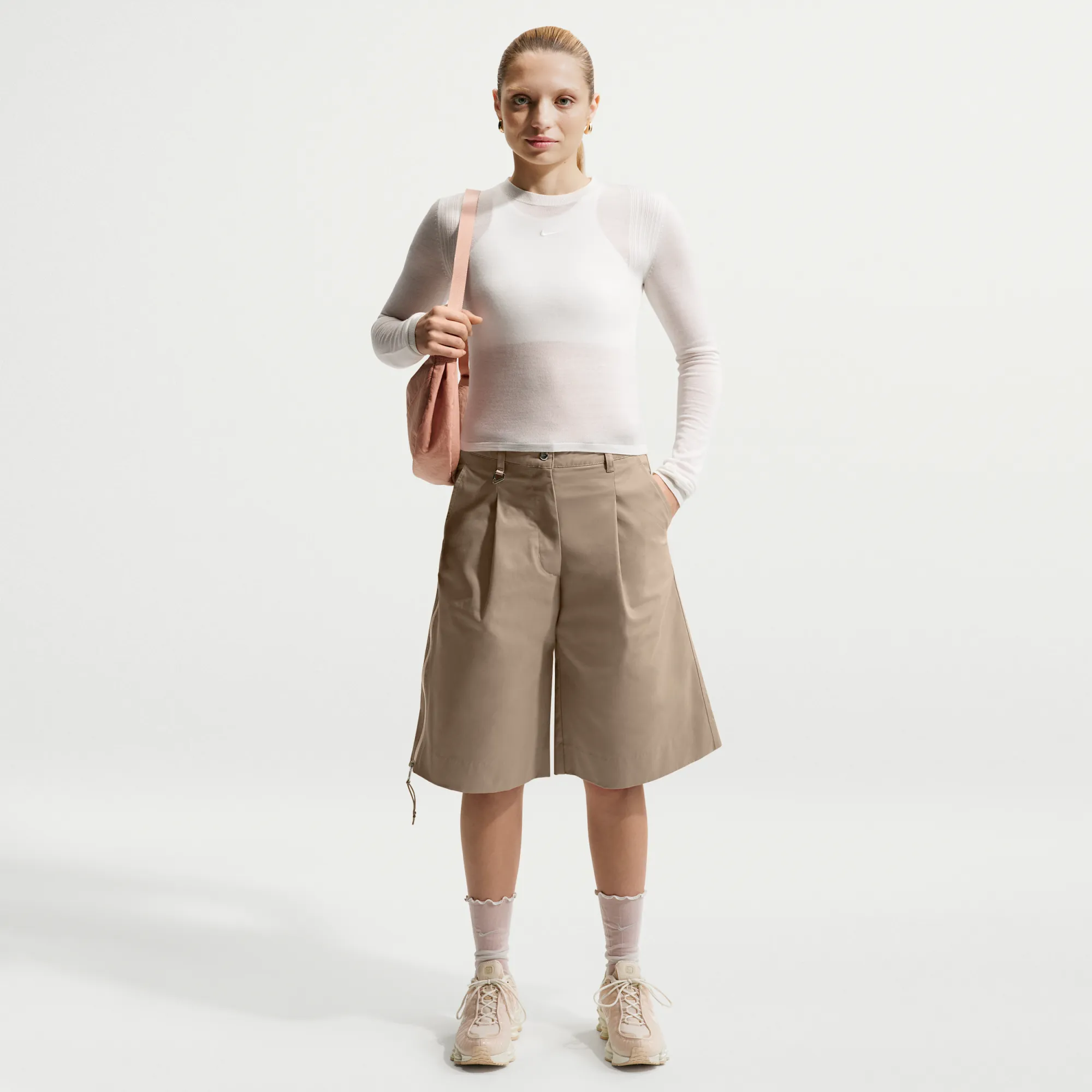 Nike Airreverent Women's Low-Rise Shorts - Brown