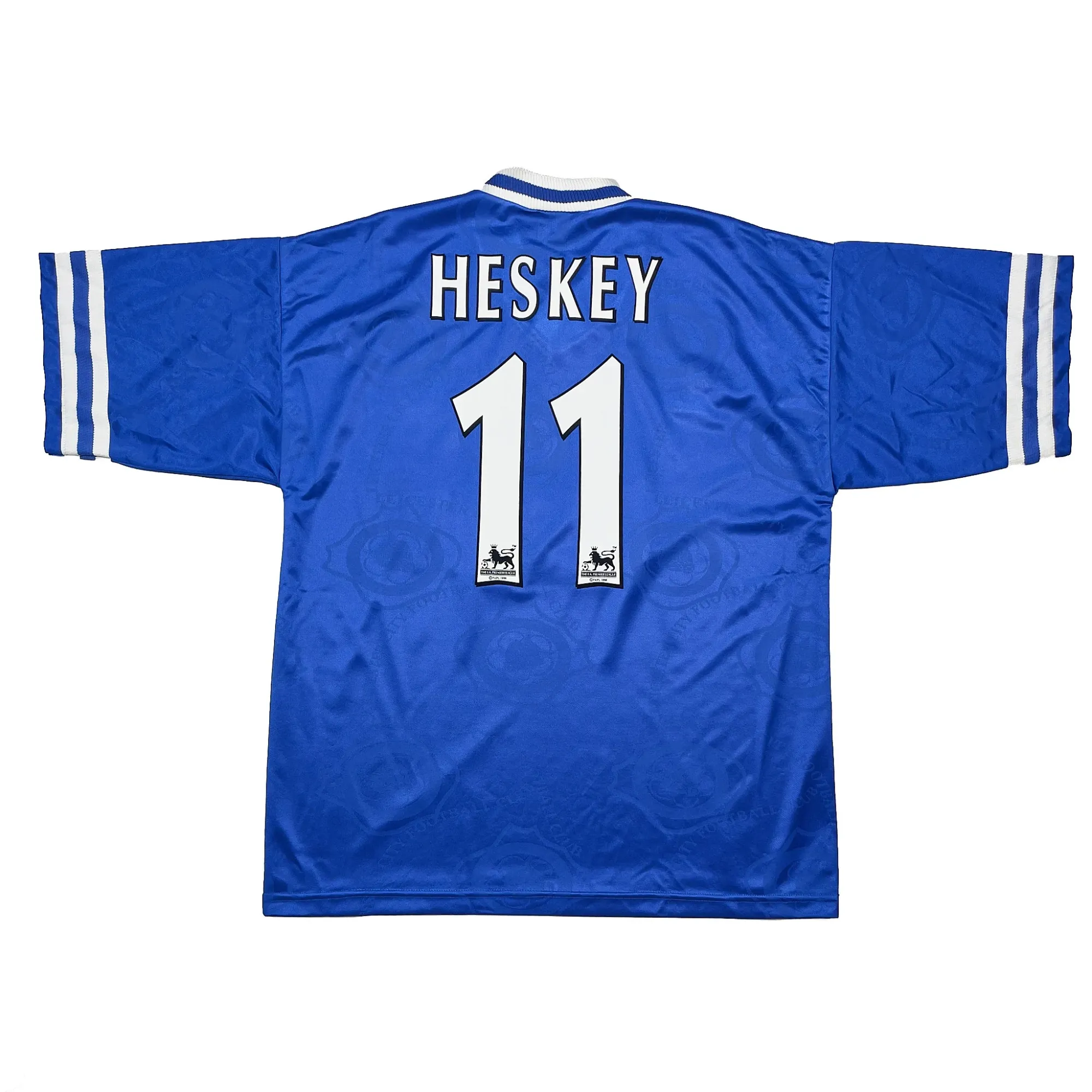 1996/98 Leicester City Heskey #11 Home Shirt (L) Fox Leisure | Cult Kits