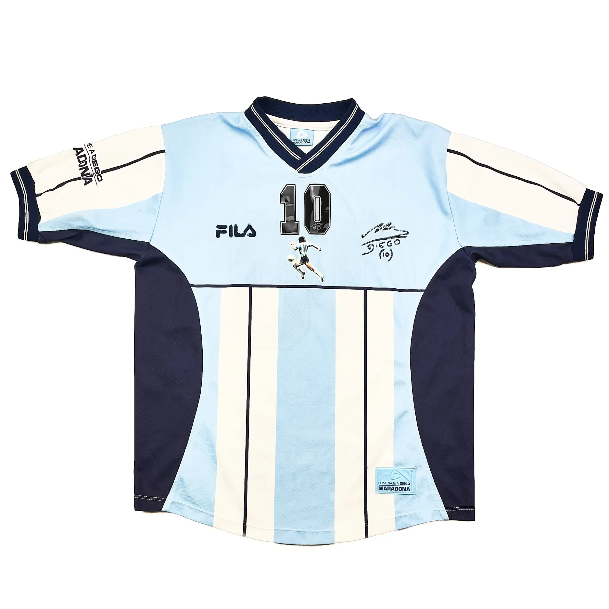 2001 Argentina Maradona #10 Testimonial Shirt (M) Fila | Cult Kits