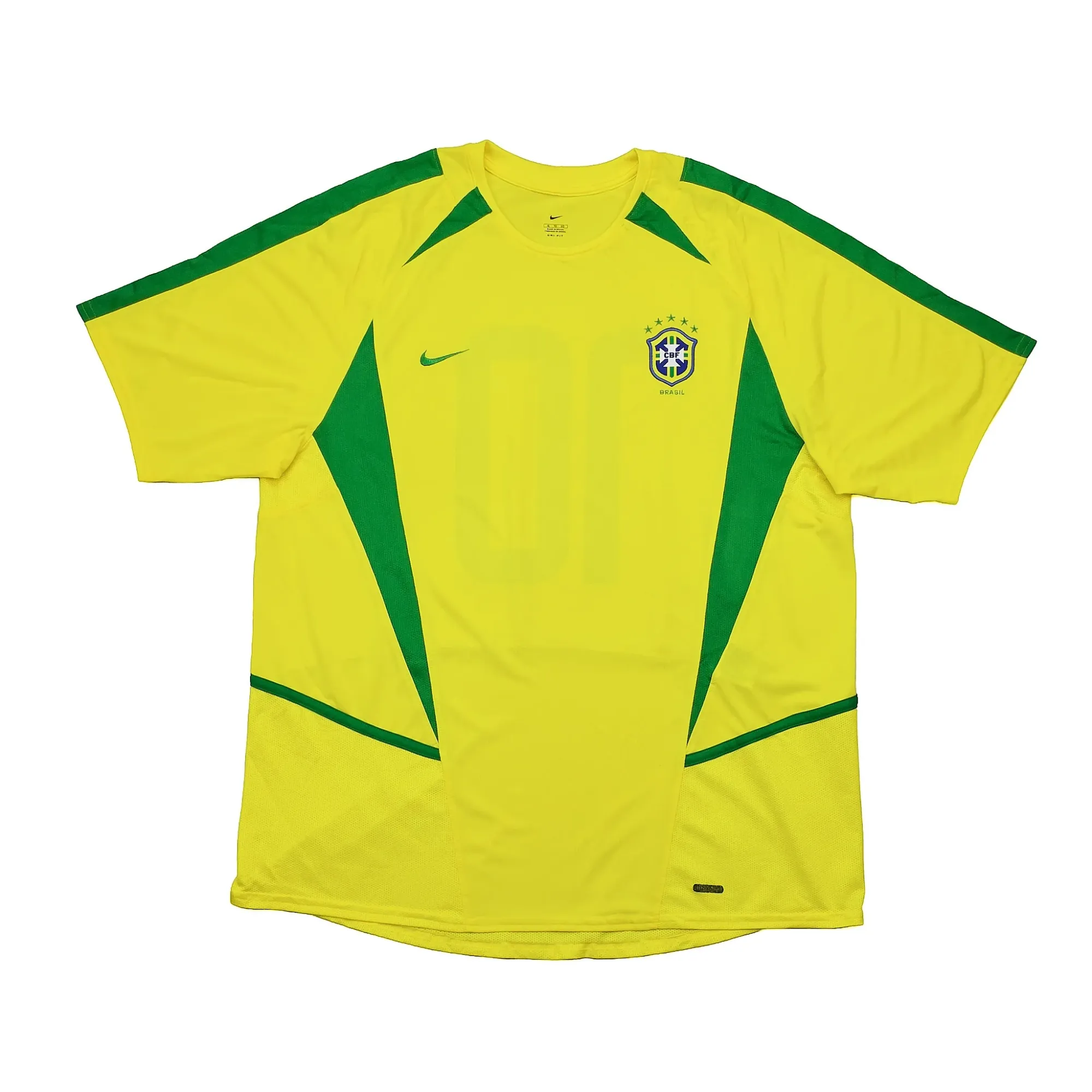 2002/04 Brazil #10 Home Shirt (XL) Nike | Cult Kits