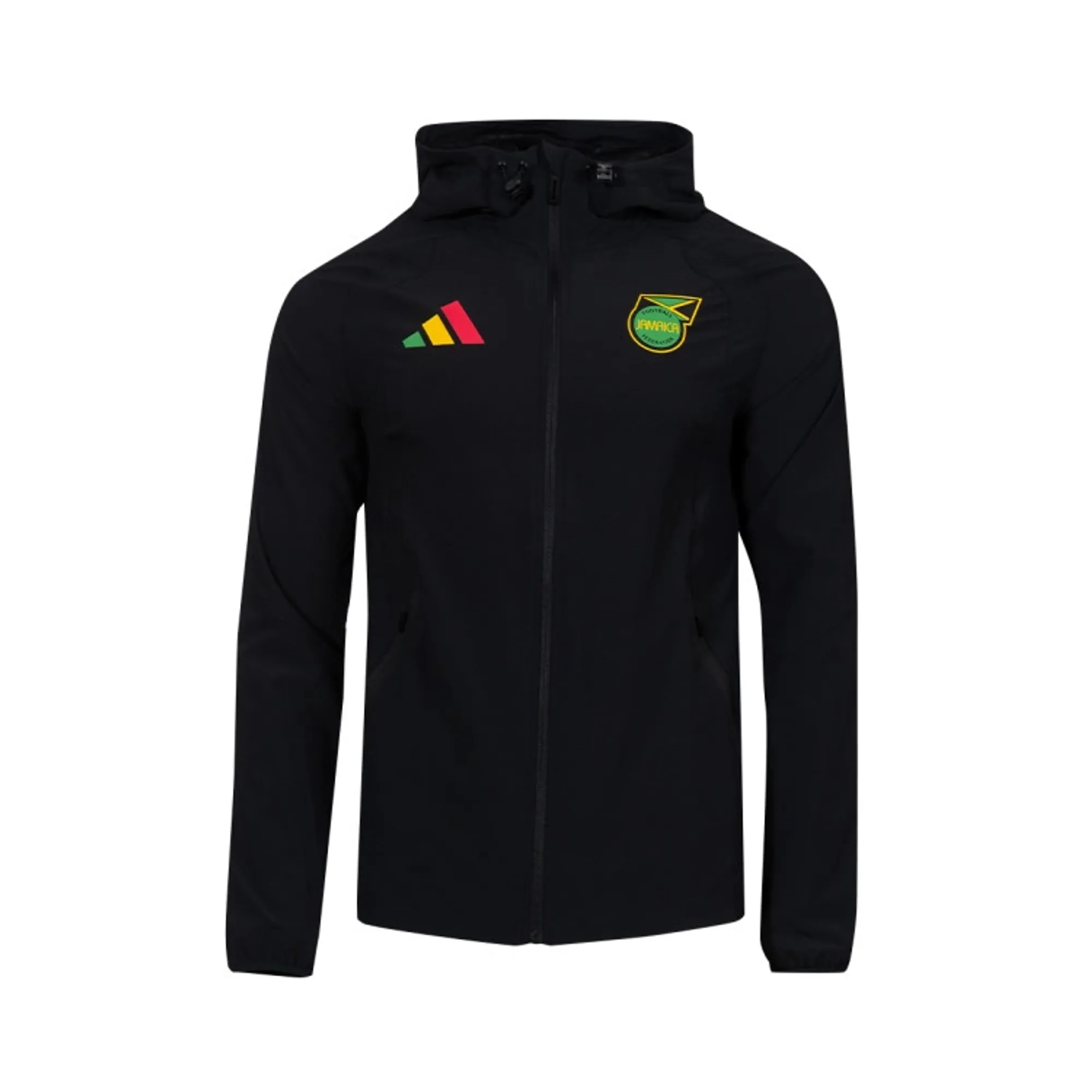 2026-2027 Jamaica Tiro Travel FZ Windbreaker (Black)