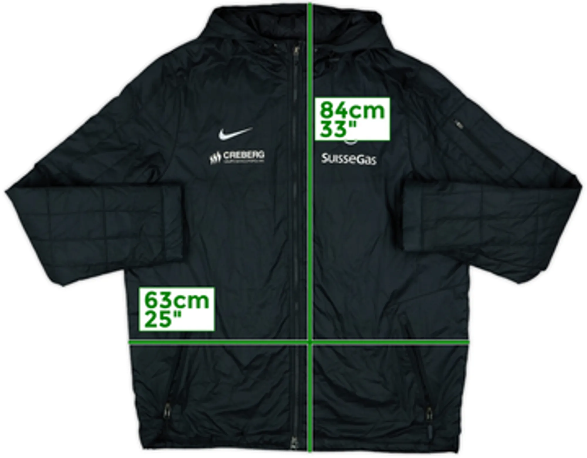 2014-15 Atalanta Player Issue Nike Padded Bench Coat - 8/10 - (XL)