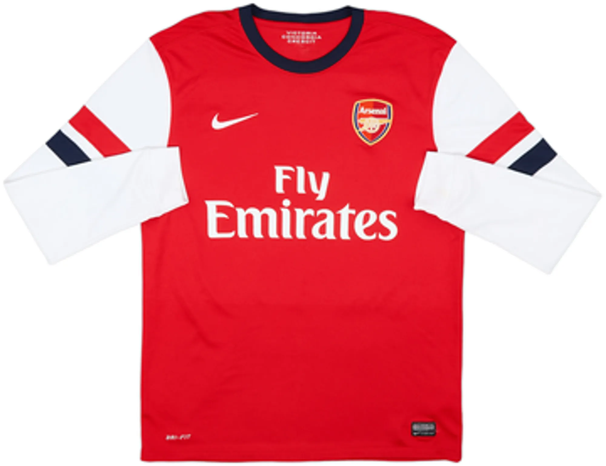 2012-14 Arsenal Home L/S Shirt Arteta #8 - 8/10 - (M)