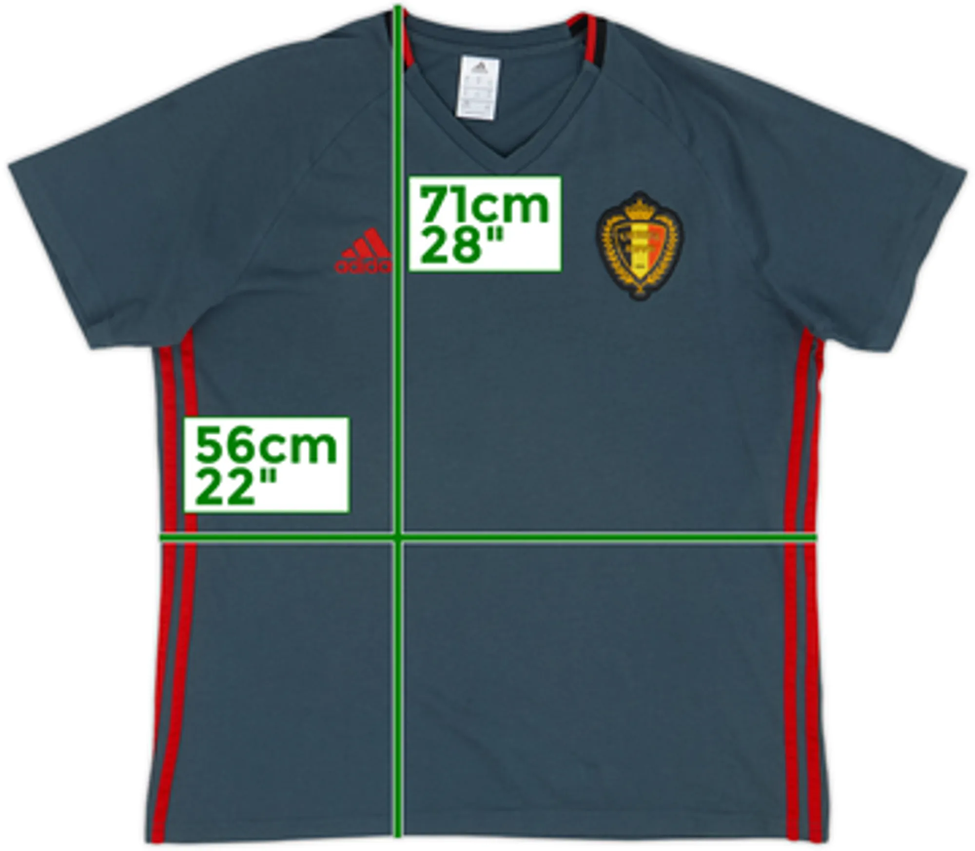 2015-16 Belgium adidas Cotton Tee - 6/10 - (XL)