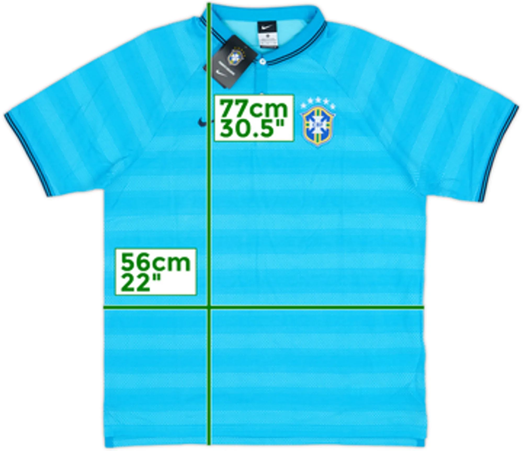 2014-15 Brazil Nike Polo Shirt (M)