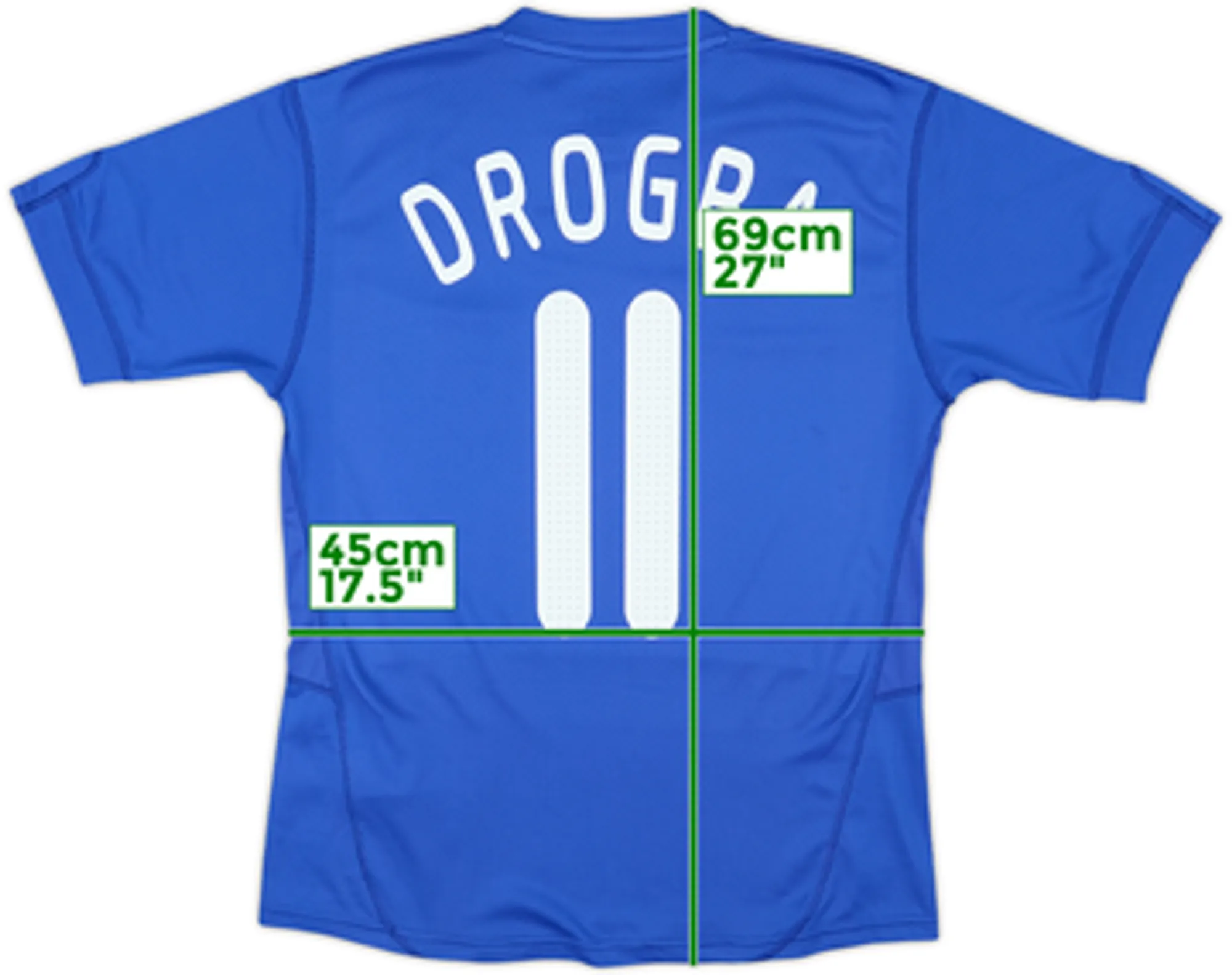 2009-10 Chelsea Home Shirt Drogba #11 - 8/10 - (Women's M)