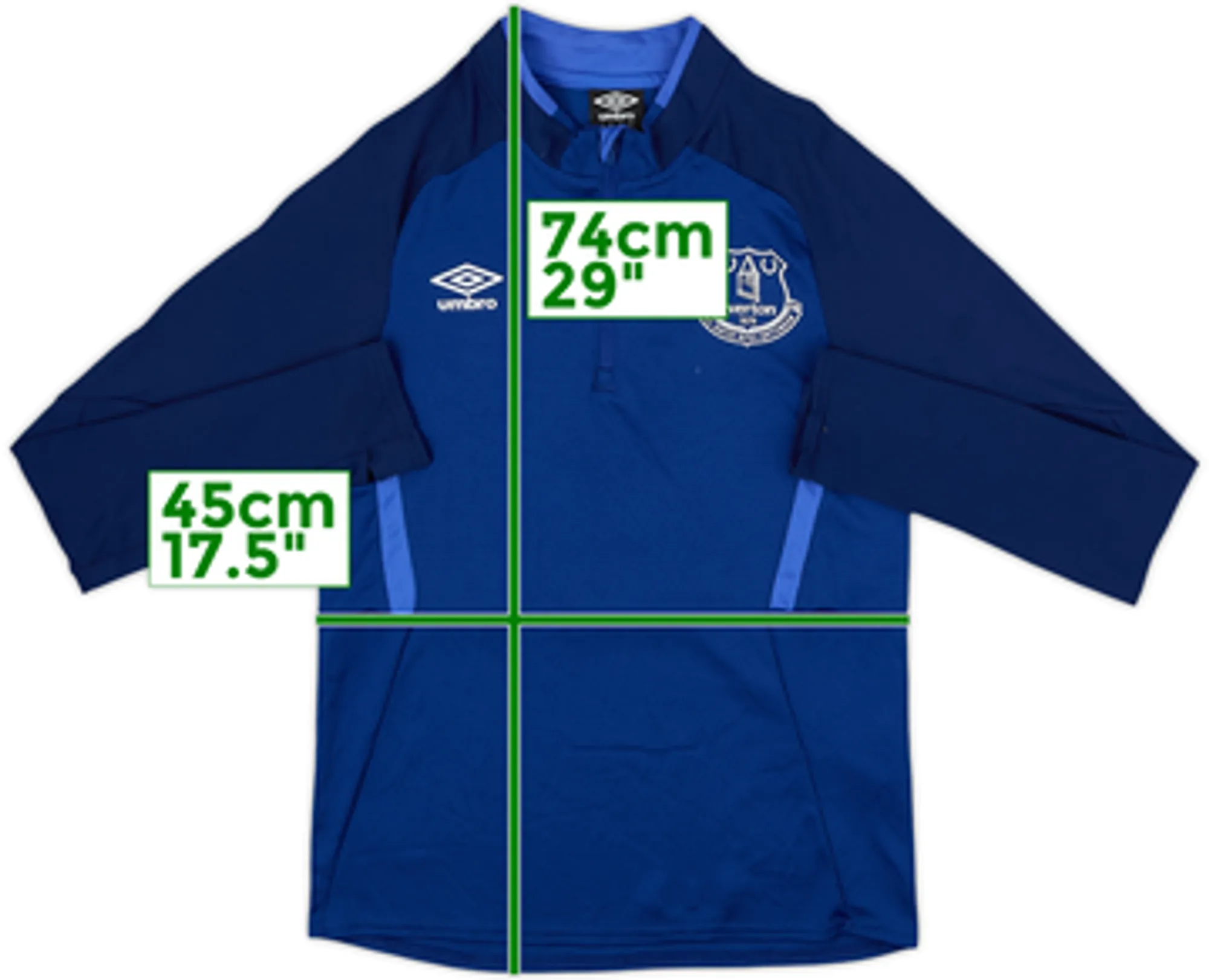 2019-20 Everton Umbro 1/4 Zip Training Top - 7/10 - (S)