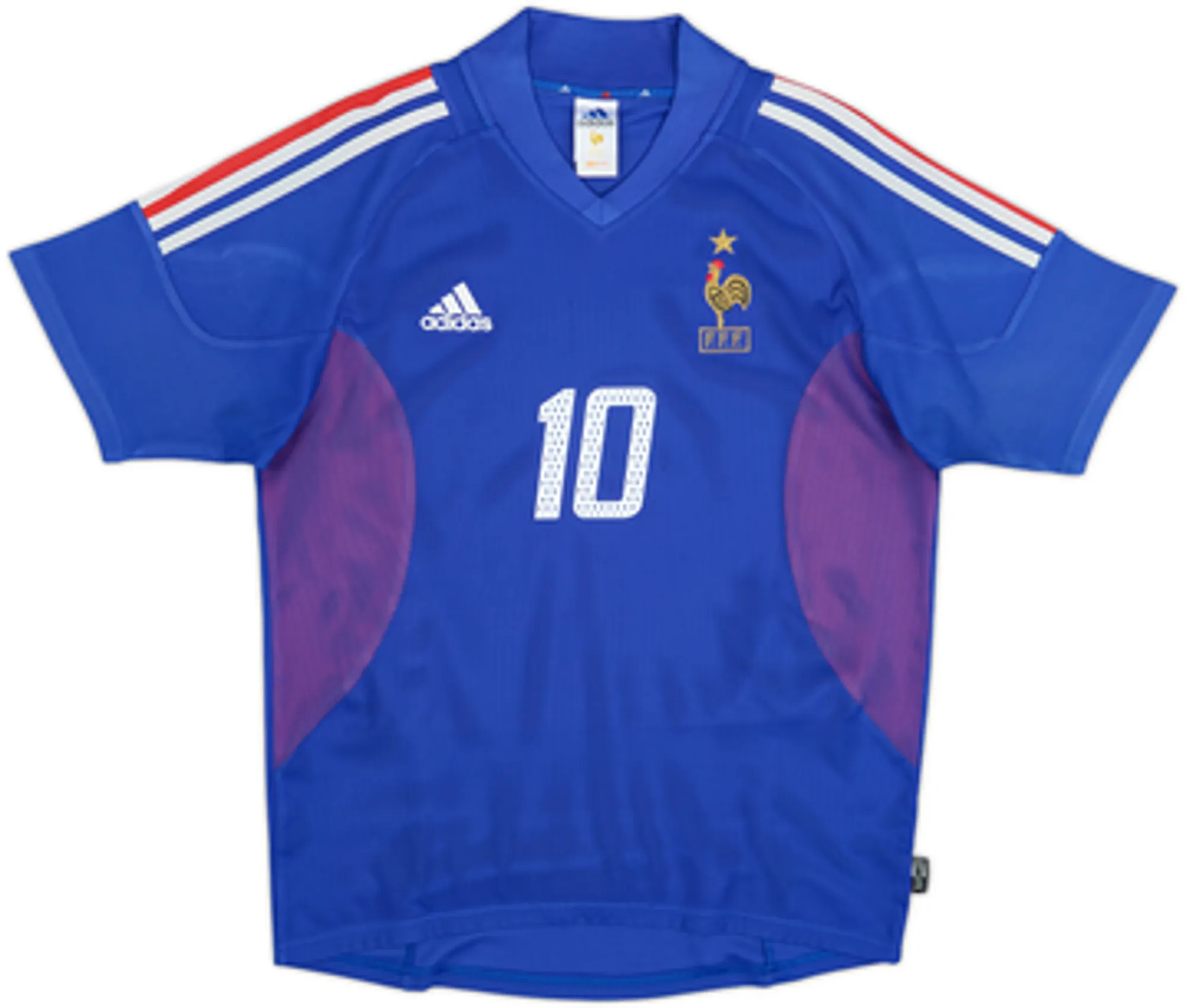 2002-04 France Home Shirt Zidane #10 - 5/10 - (M)