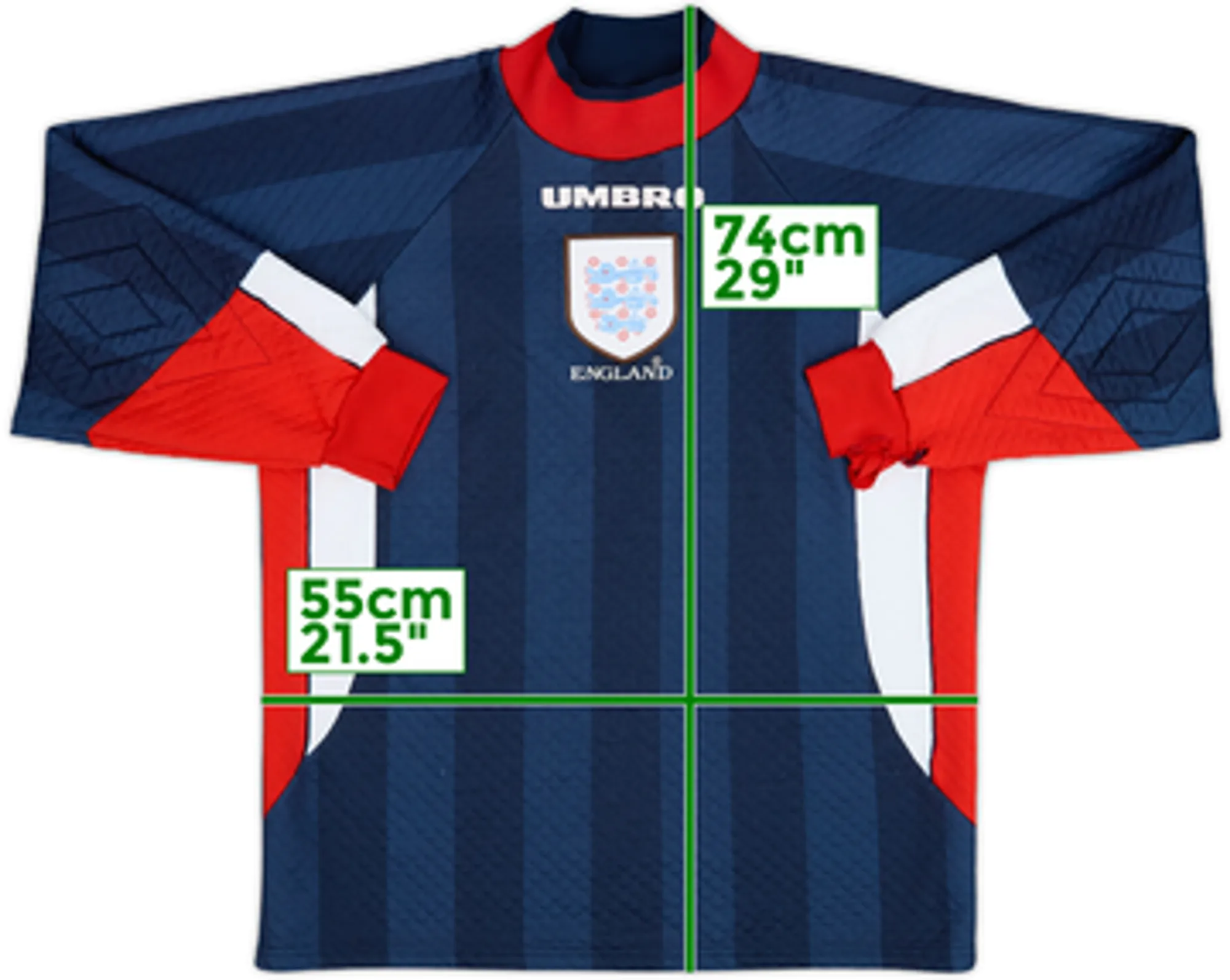 1997-98 England GK Shirt - 4/10 - (L)