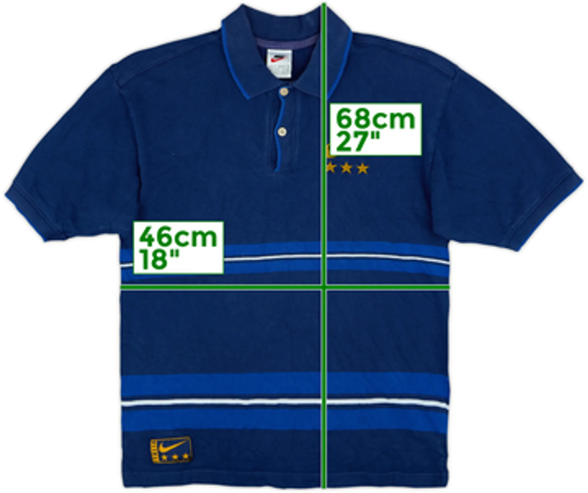 1998-99 Italy Nike Polo Shirt - 7/10 - (S)