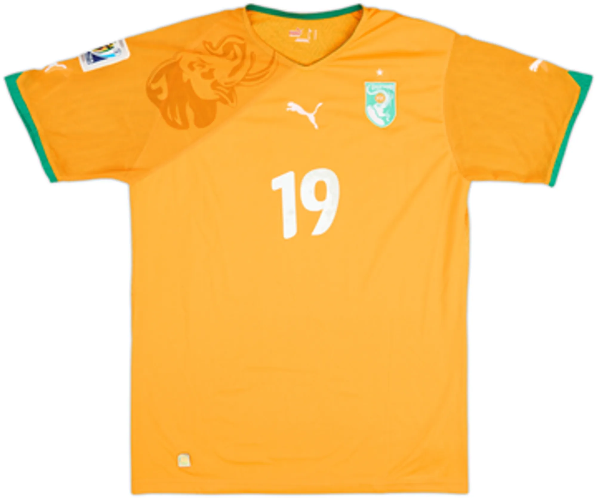2010-11 Ivory Coast Home Shirt Toure Yaya #19 - 8/10 - (M)