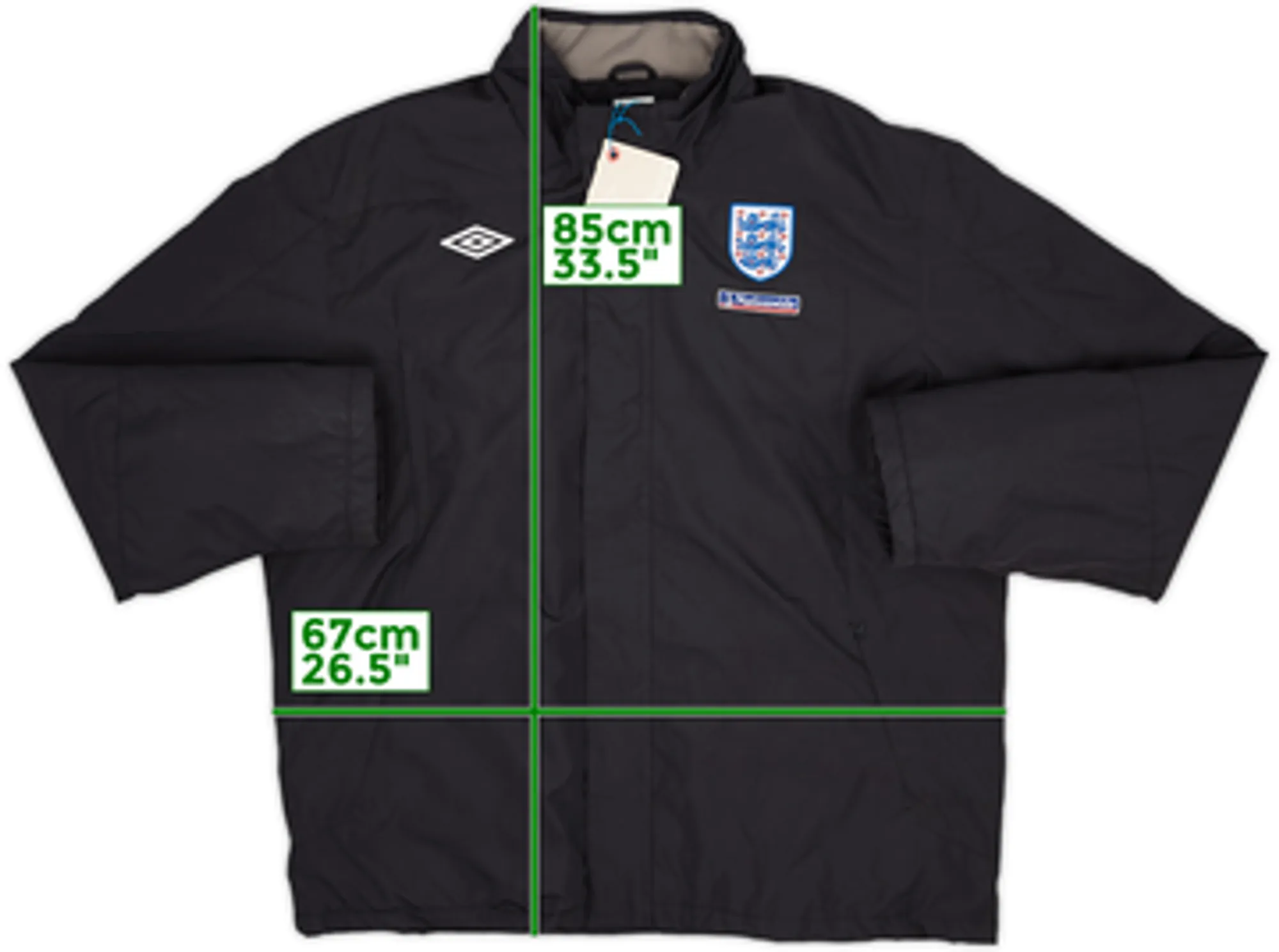 2009-10 England Umbro Padded Bench Coat (3XL)