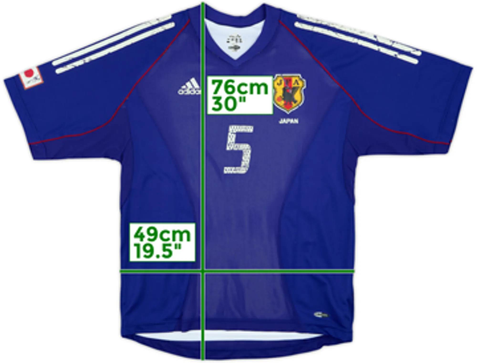 2002-04 Japan Player Issue Home Shirt Inamoto #5 - 4/10 - (M)