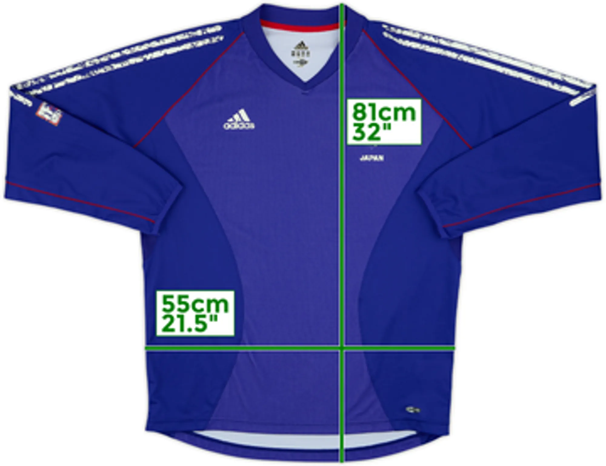 2002-04 Japan Home L/S Shirt - 4/10 - (L)