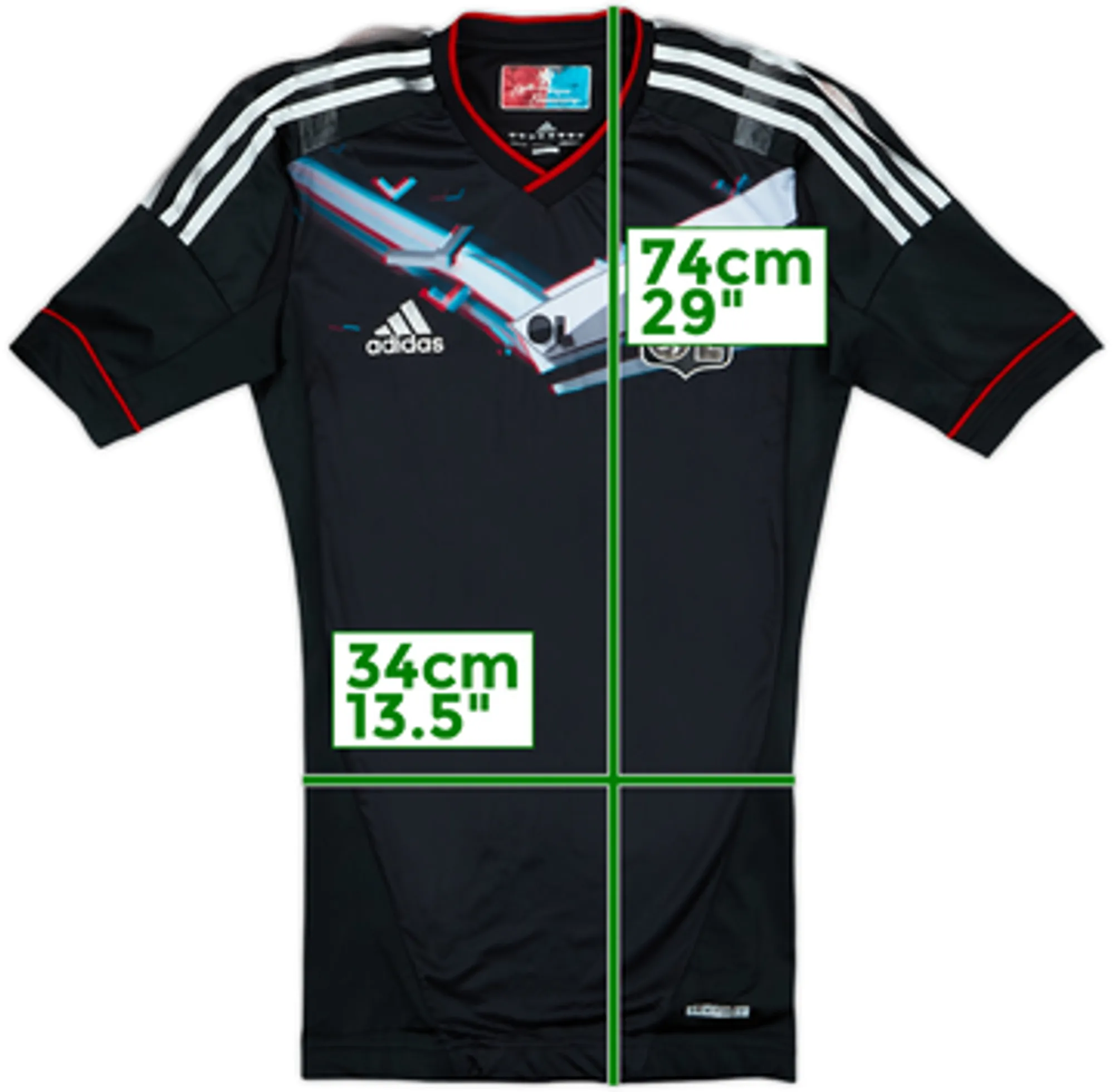 2012-13 Lyon TechFit Player Issue Third Shirt - 5/10 - (S)
