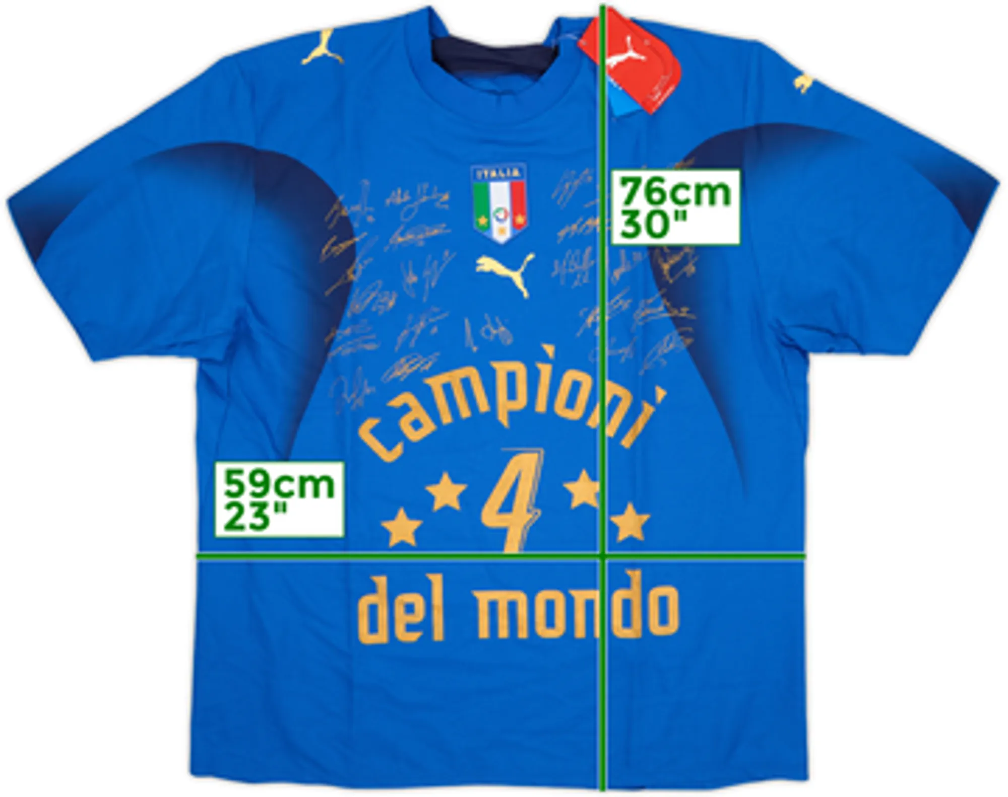 2006 Italy Campioni Del Mondo Signed Home Shirt (XL)