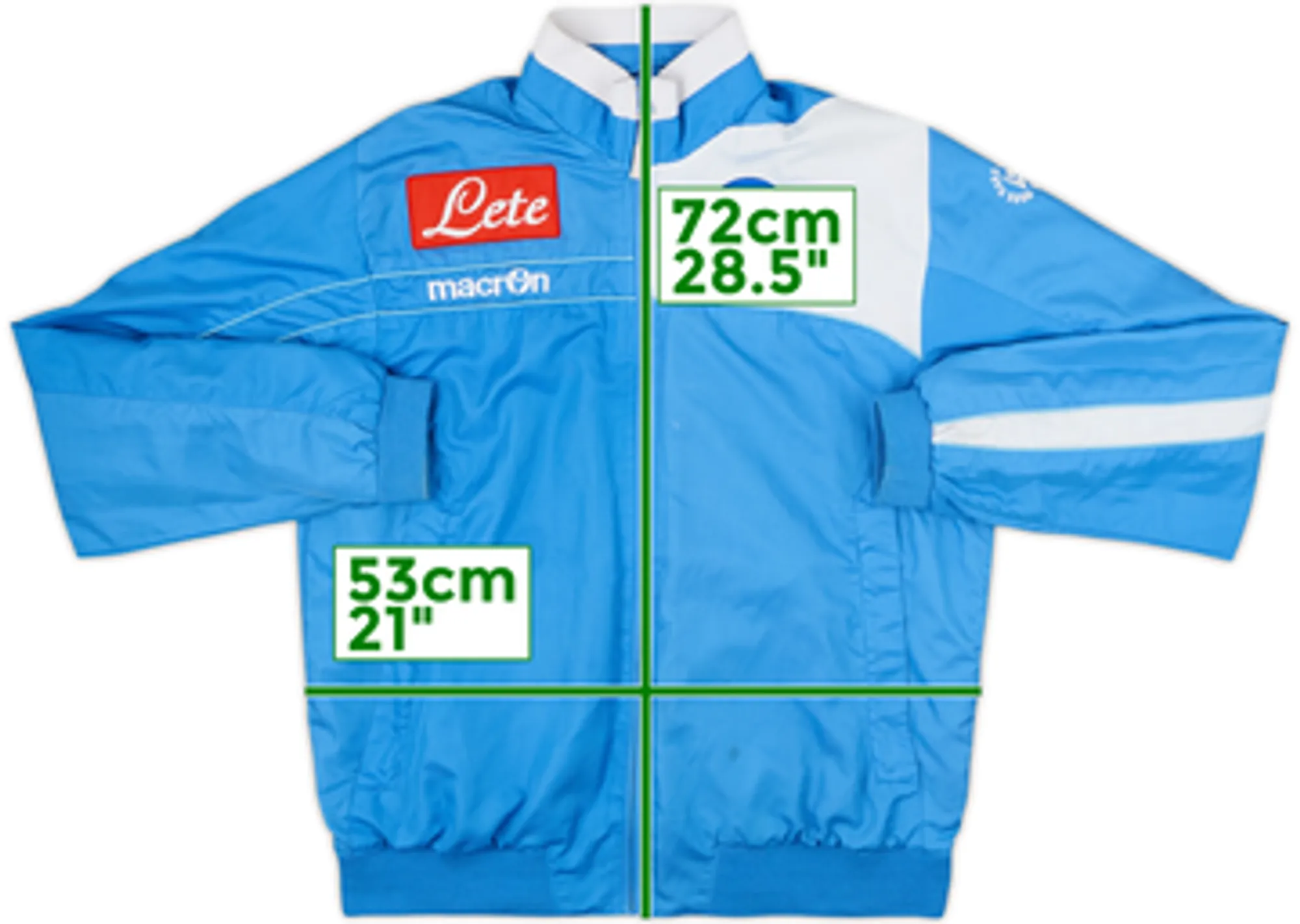 2013-14 Napoli Macron Track Jacket - 5/10 - (S)