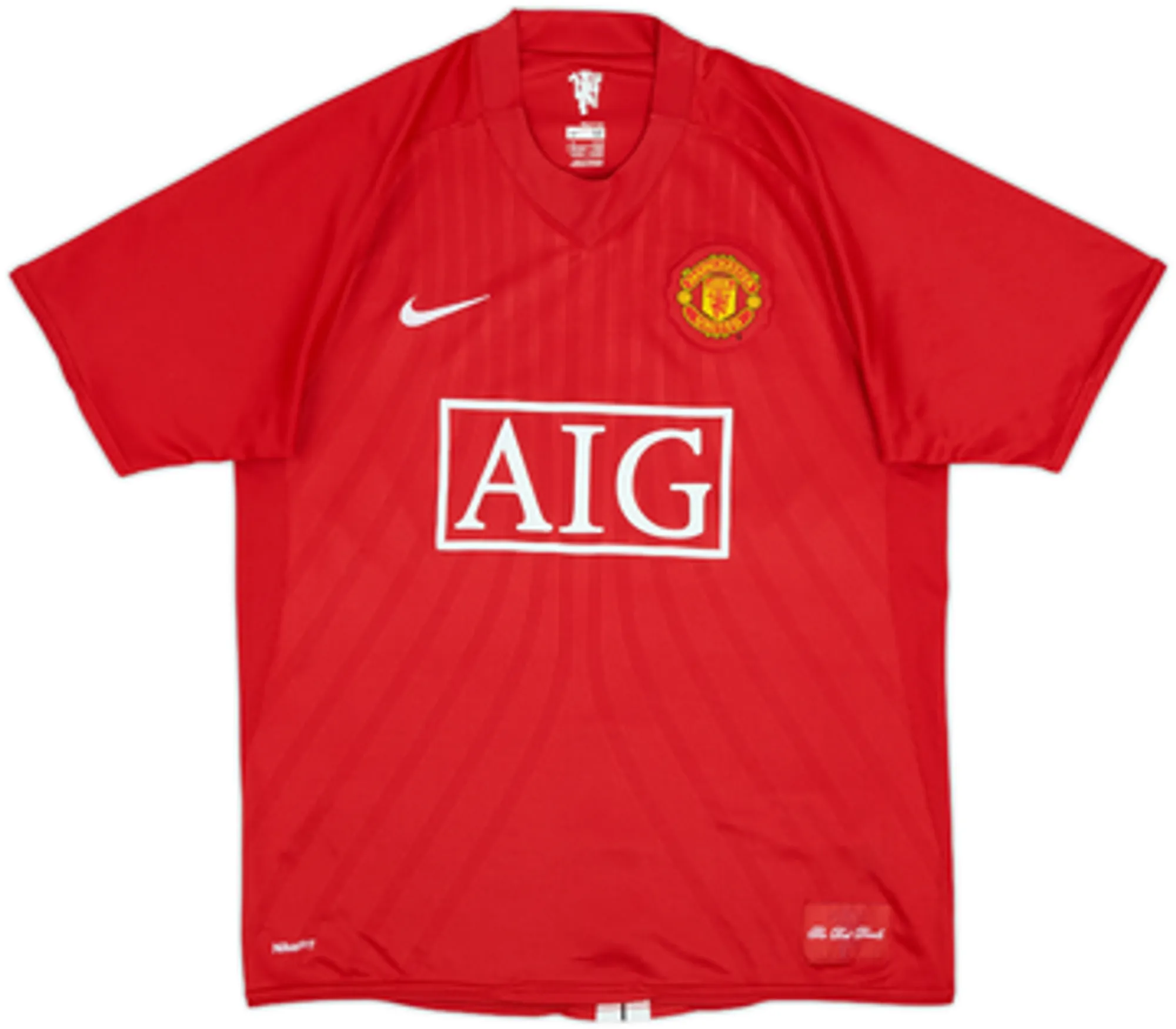 2007-09 Manchester United Home Shirt Ferdinand #5 - 8/10 - (M)