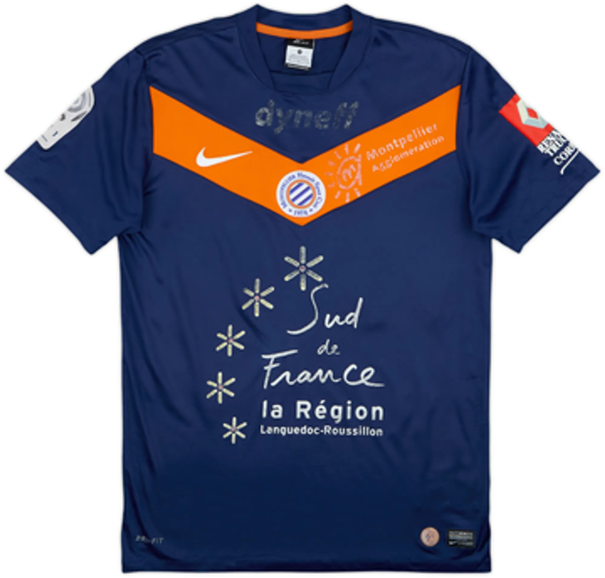 2011-12 Montpellier Home Shirt Giroud #17 - 4/10 - (M)