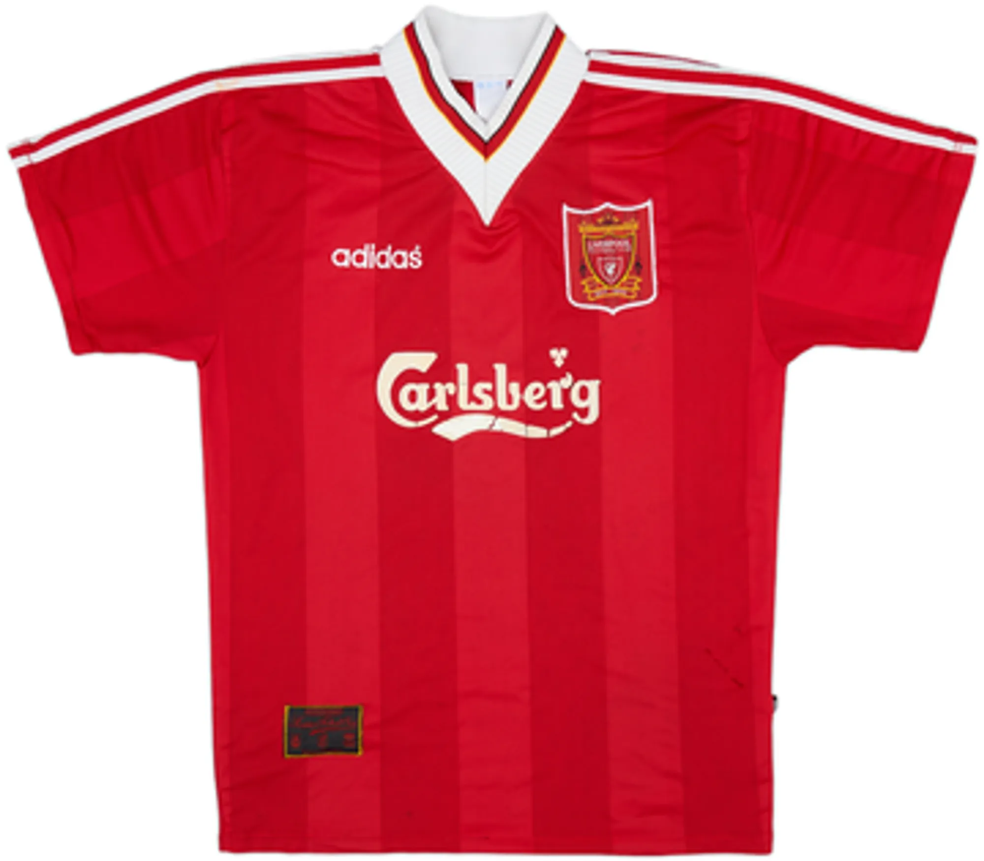 1995-96 Liverpool Home Shirt Redknapp #15 - 4/10 - (M)