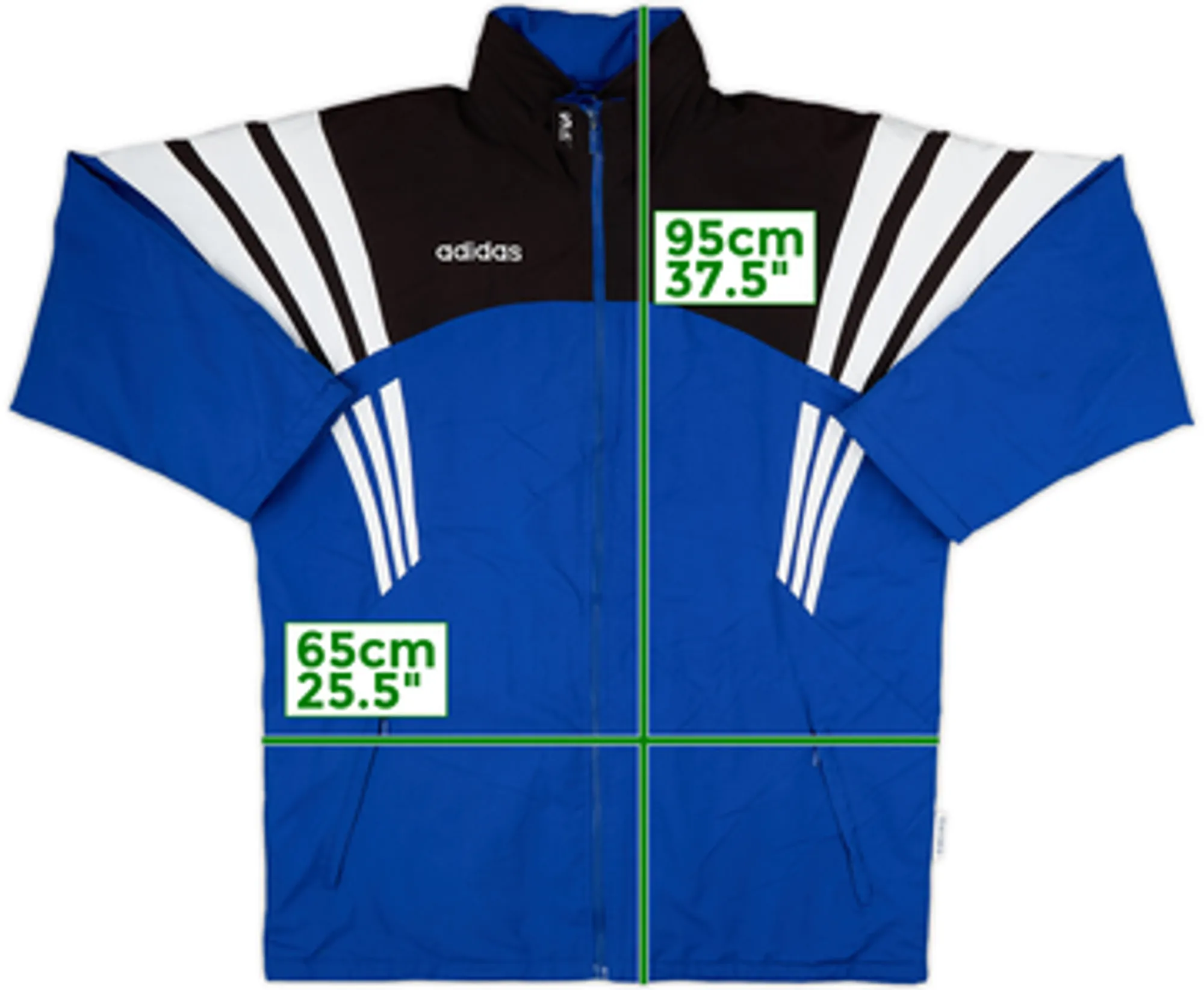 1996-97 Schalke adidas Padded Bench Coat - 8/10 - (XL)