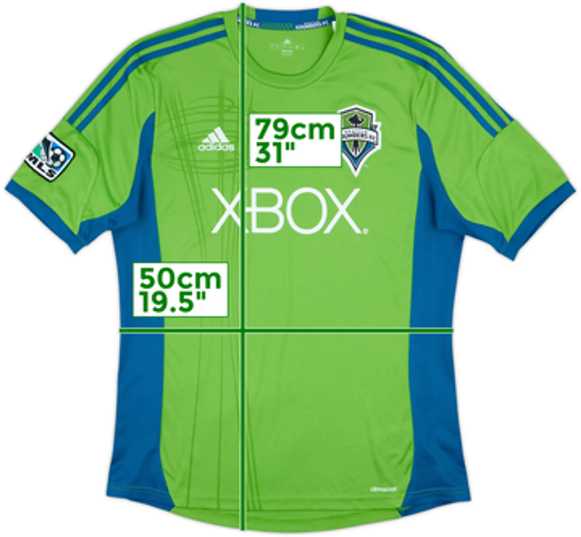 2014 Seattle Sounders Home Shirt - 9/10 - (L)