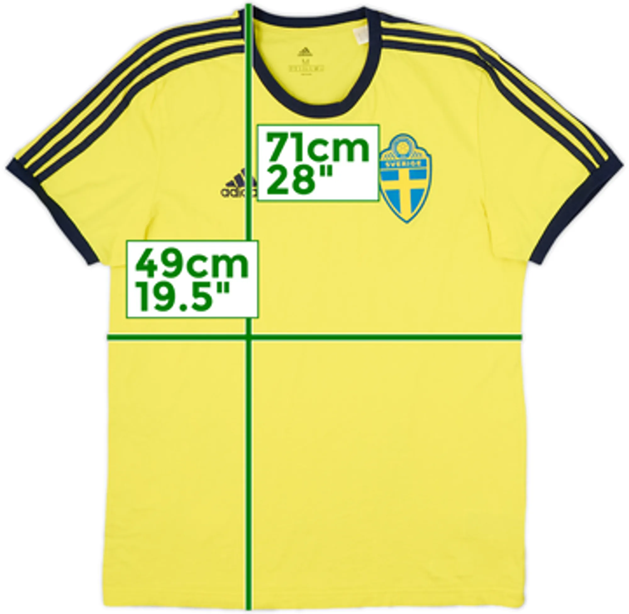 2020-21 Sweden adidas Cotton Tee - 8/10 - (M)