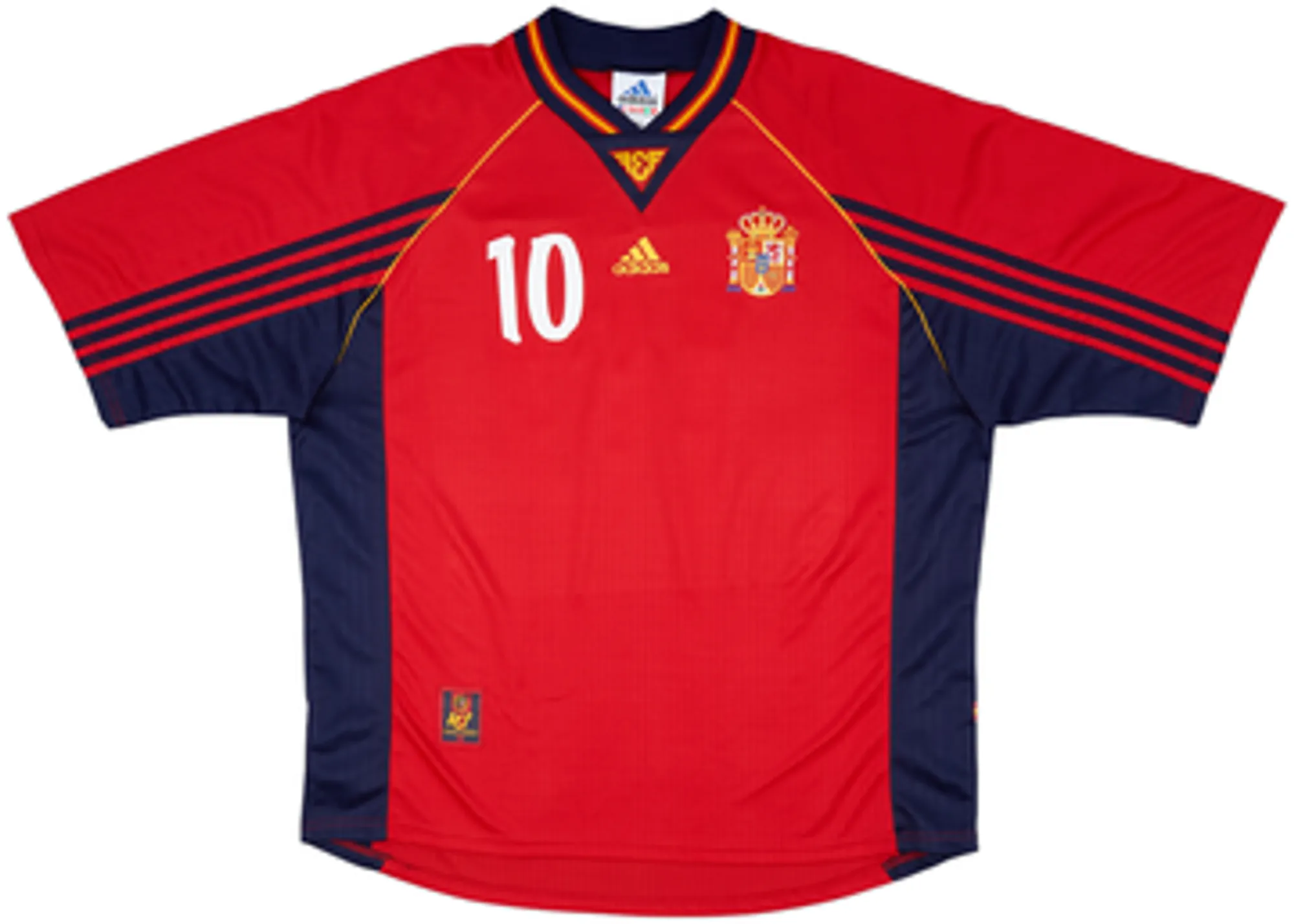 1998-99 Spain Home Shirt Raul #10 - 9/10 - (XXL)