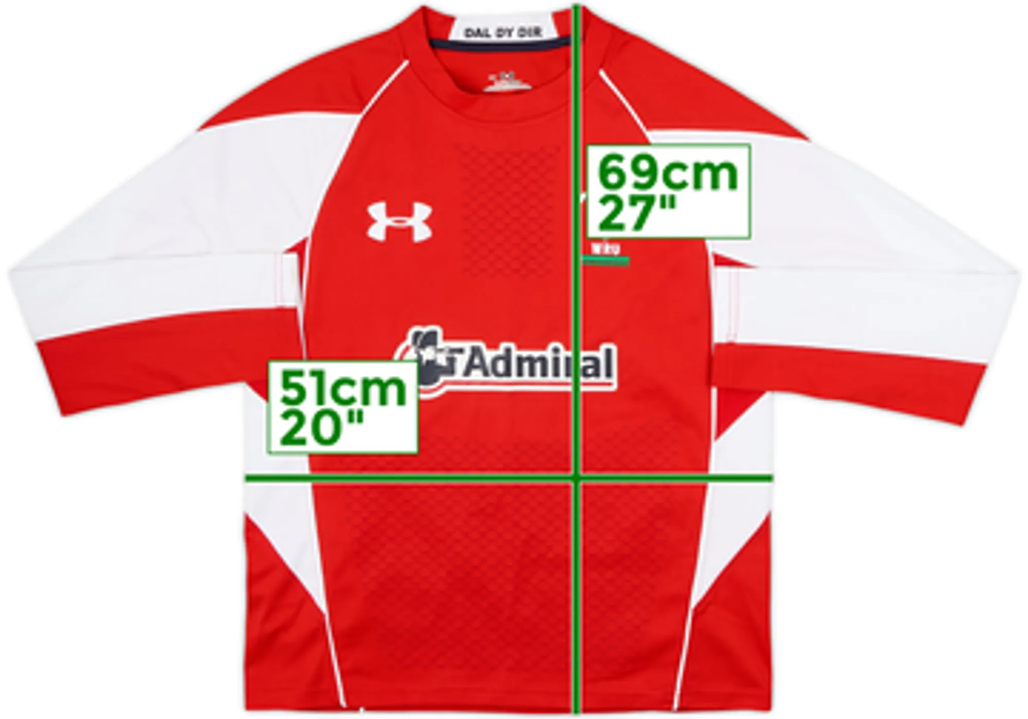 2014-15 Wales Rugby Under Armour Drill Top - 7/10 - (S)