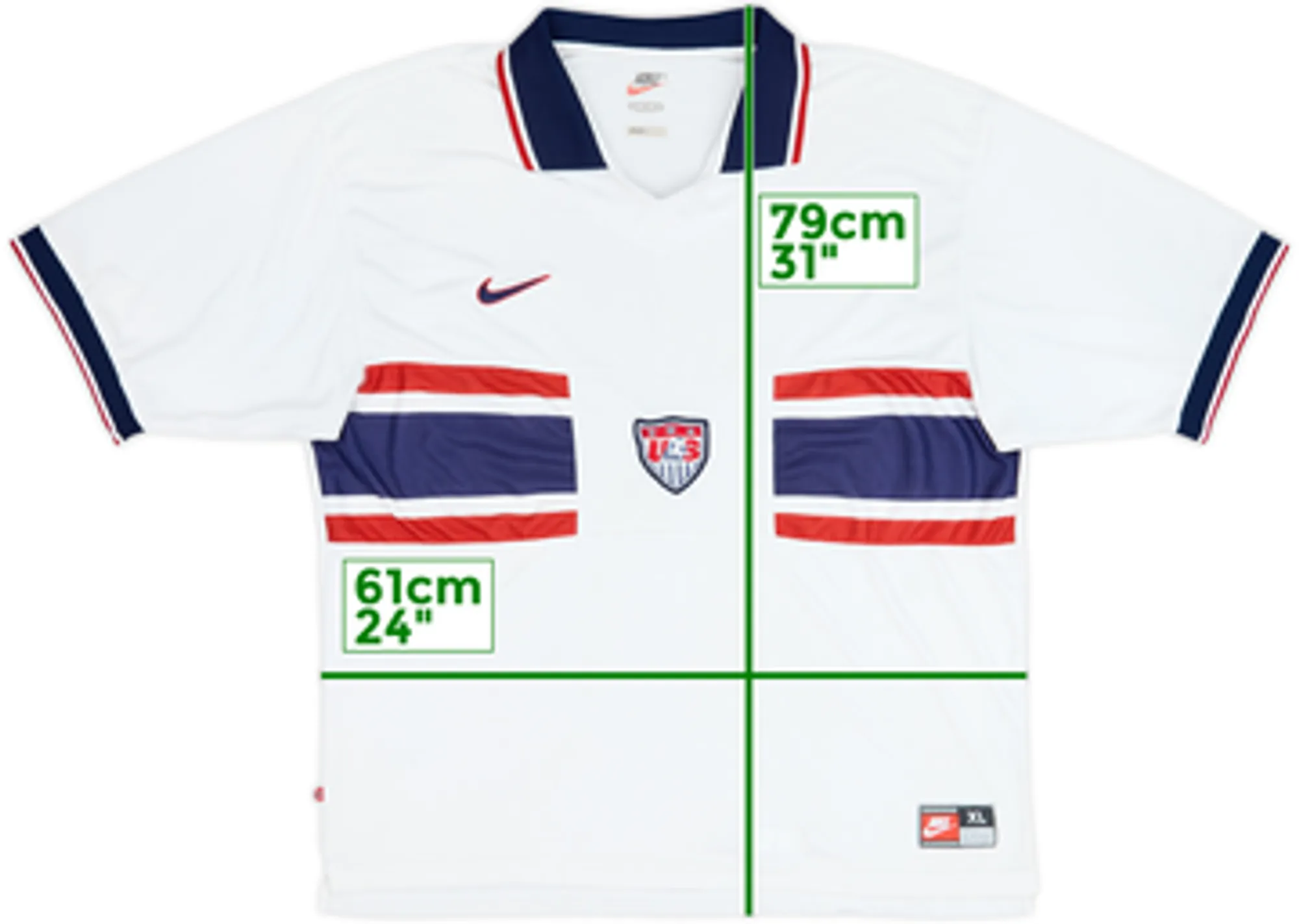 1995-98 USA Home Shirt - 6/10 - (XL)