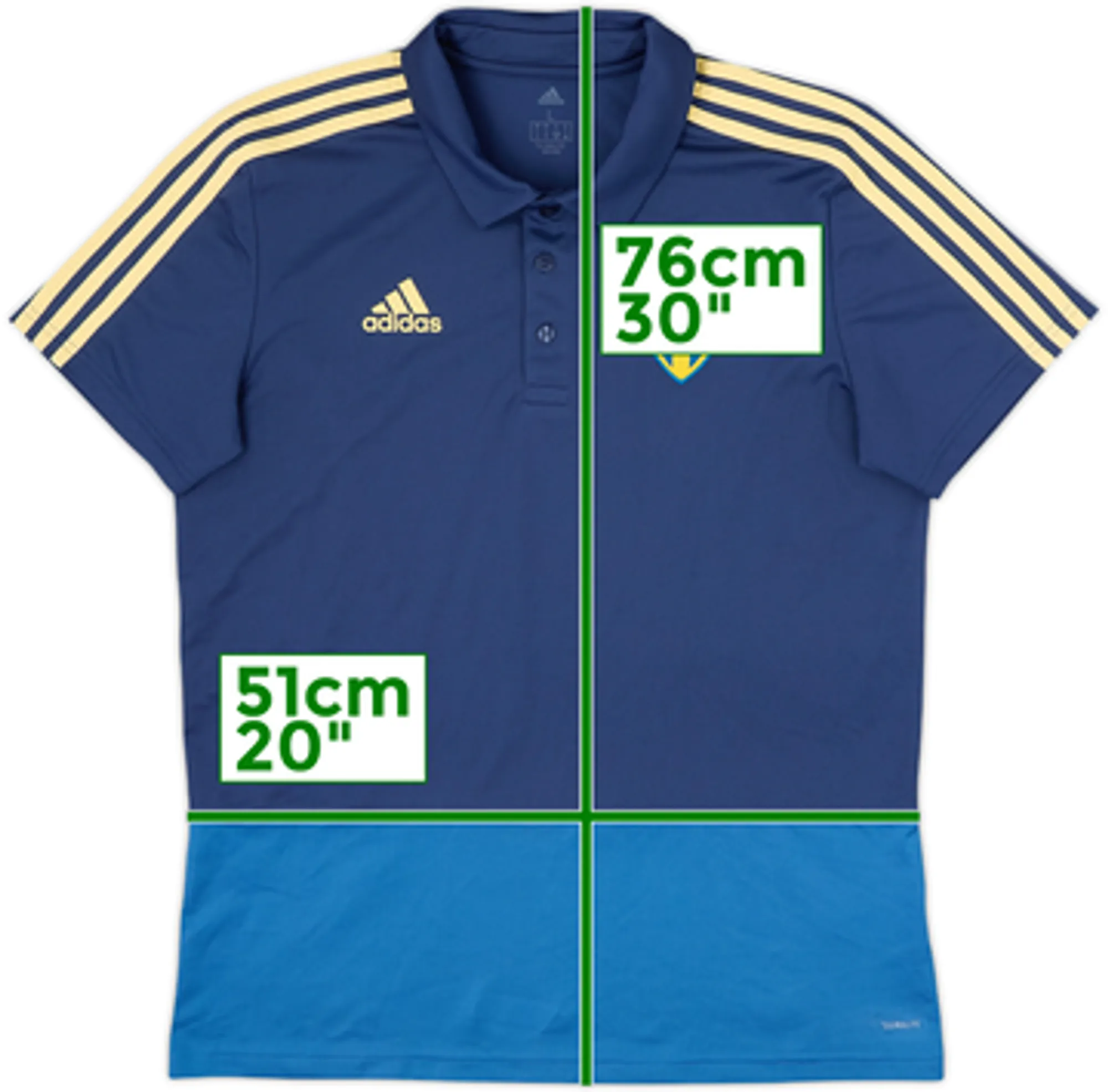 2017-18 Sweden adidas Polo Shirt - 9/10 - (L)