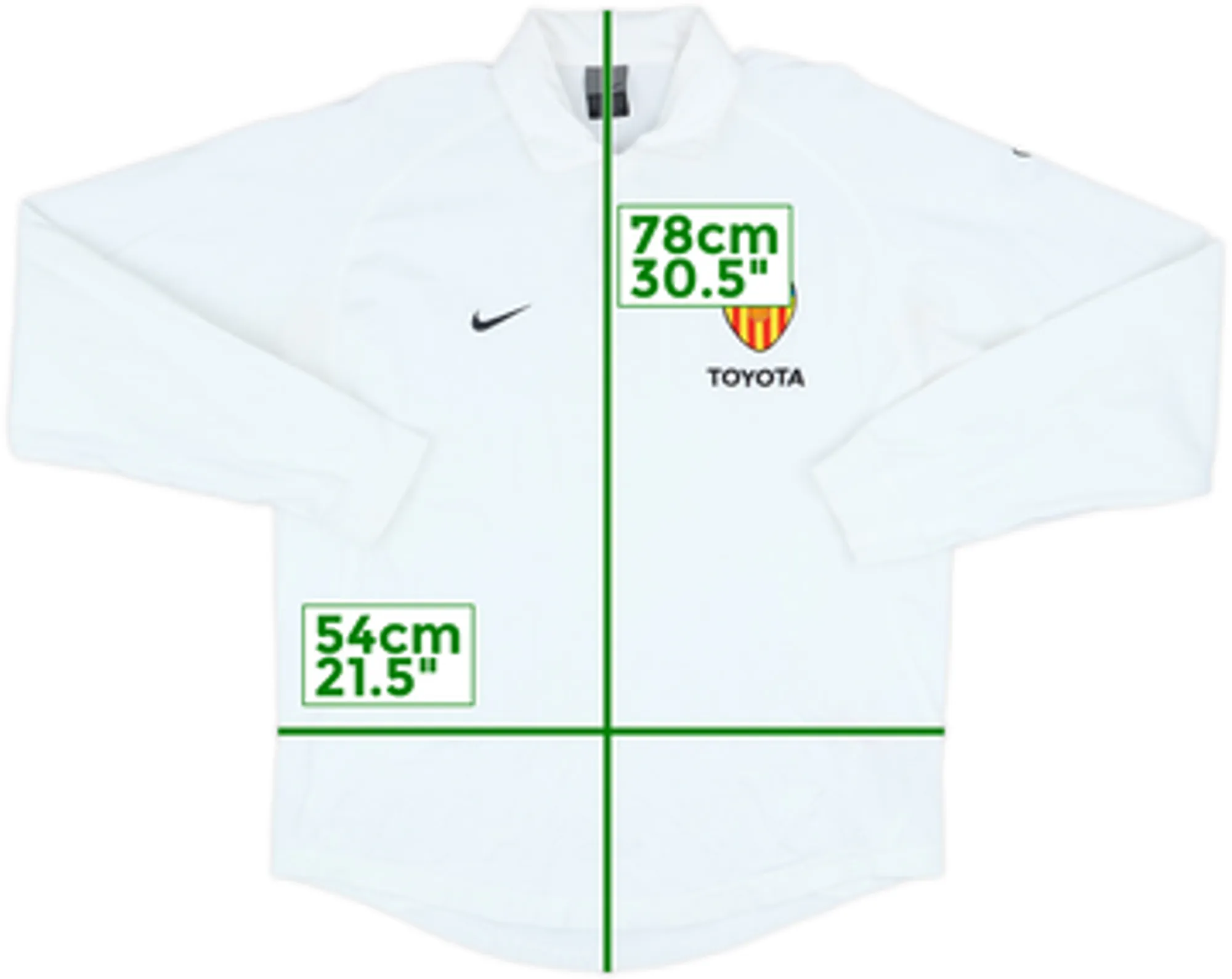 2005-06 Valencia Nike Polo L/S Shirt - 8/10 - (M)