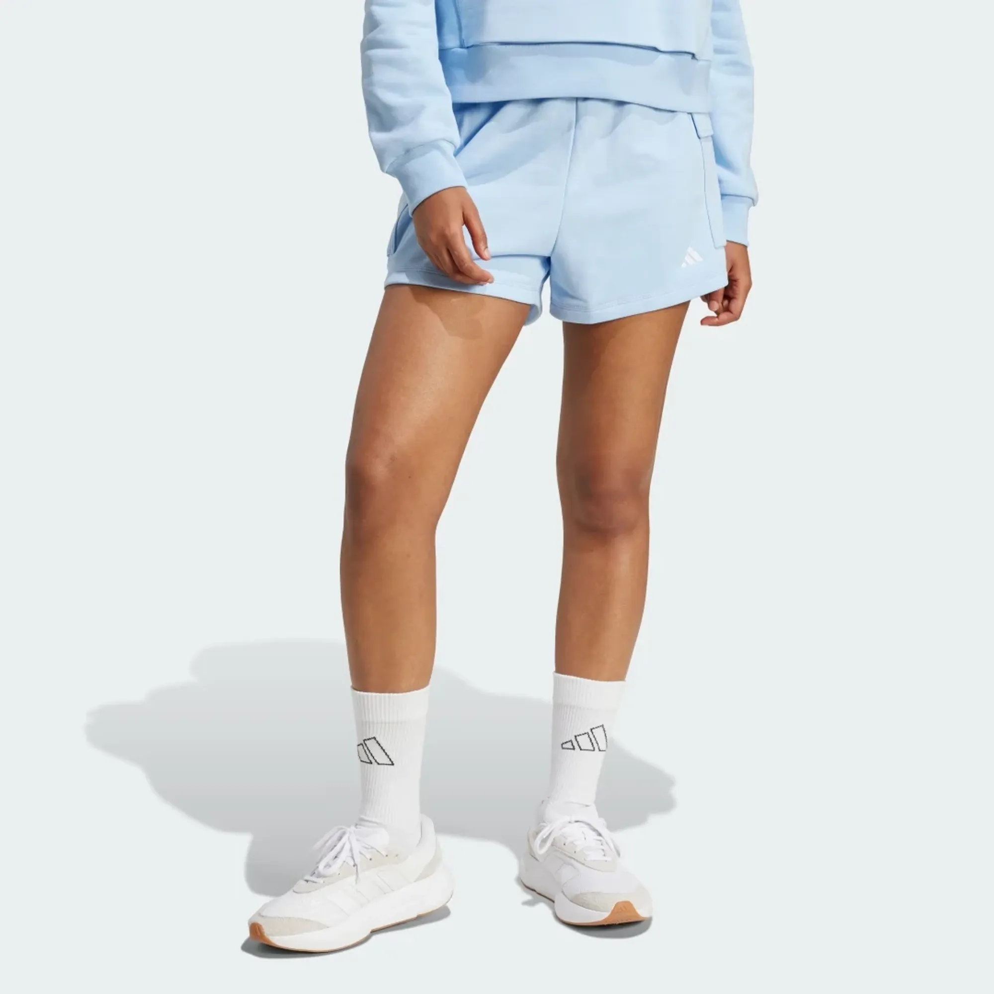 adidas Essentials Small Logo French Terry Cargo Shorts