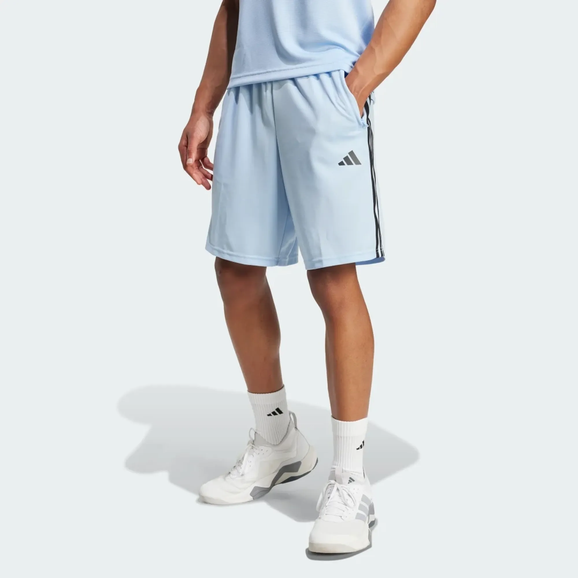 adidas Train Essentials Piqué 3-Stripes Training Shorts