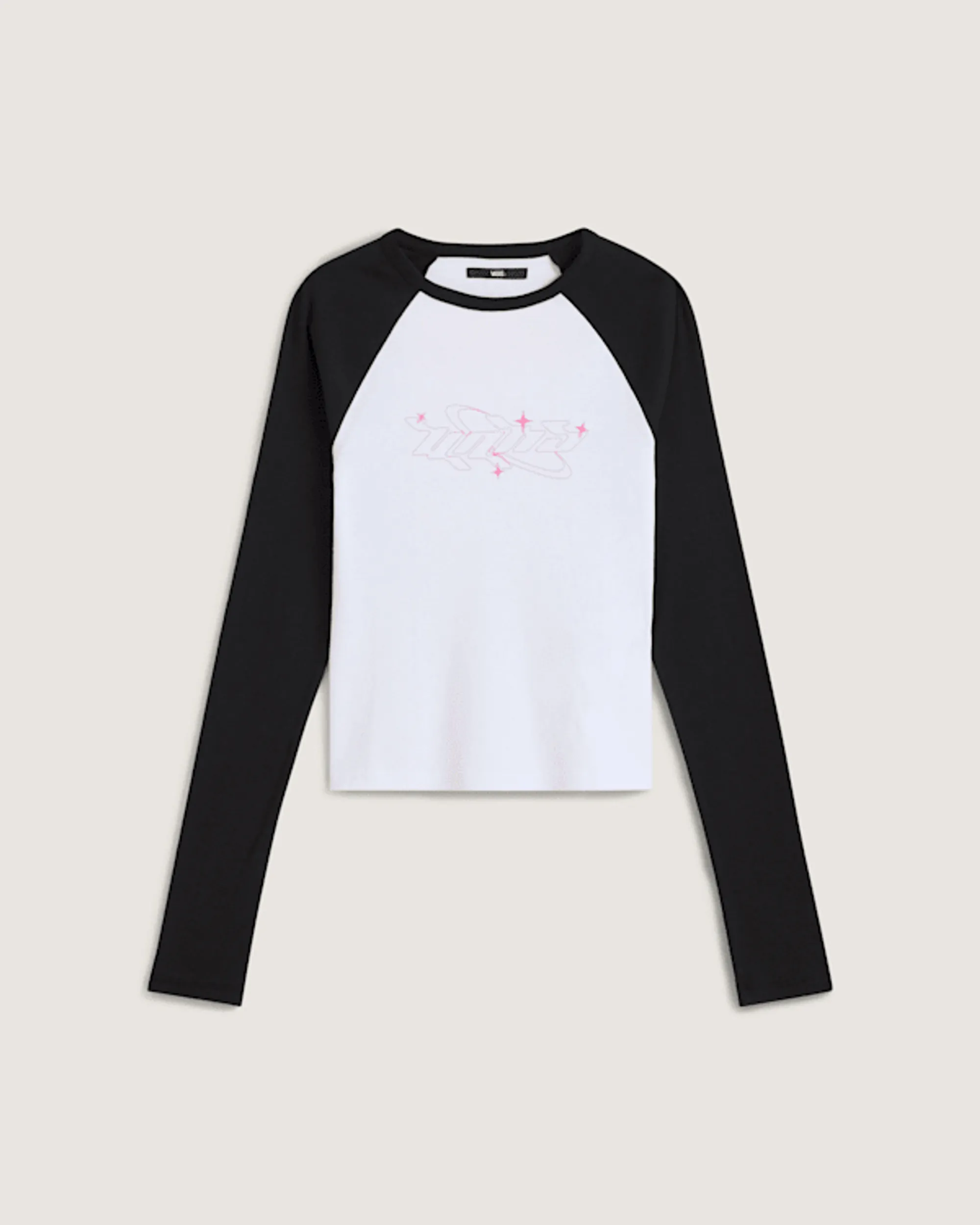 Vans - Y2k Star Raglan Long Sleeve T-Shirt, Woman, Black