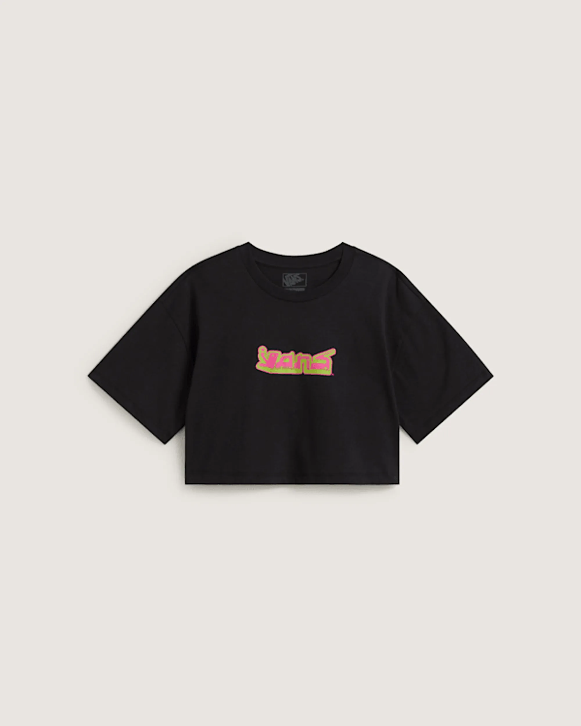Vans - Y2k Boho Relax Crop T-Shirt, Woman, Black
