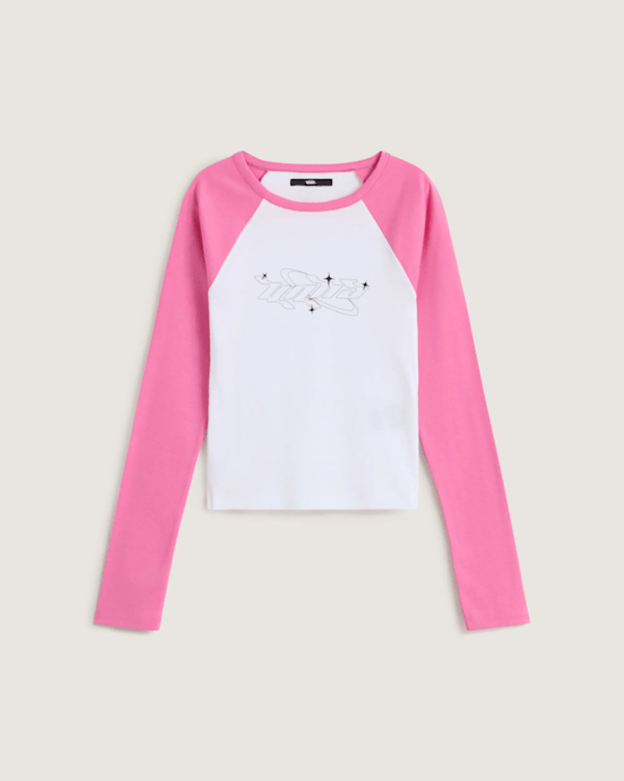 Vans - Y2k Star Raglan Long Sleeve T-Shirt, Woman, Pink