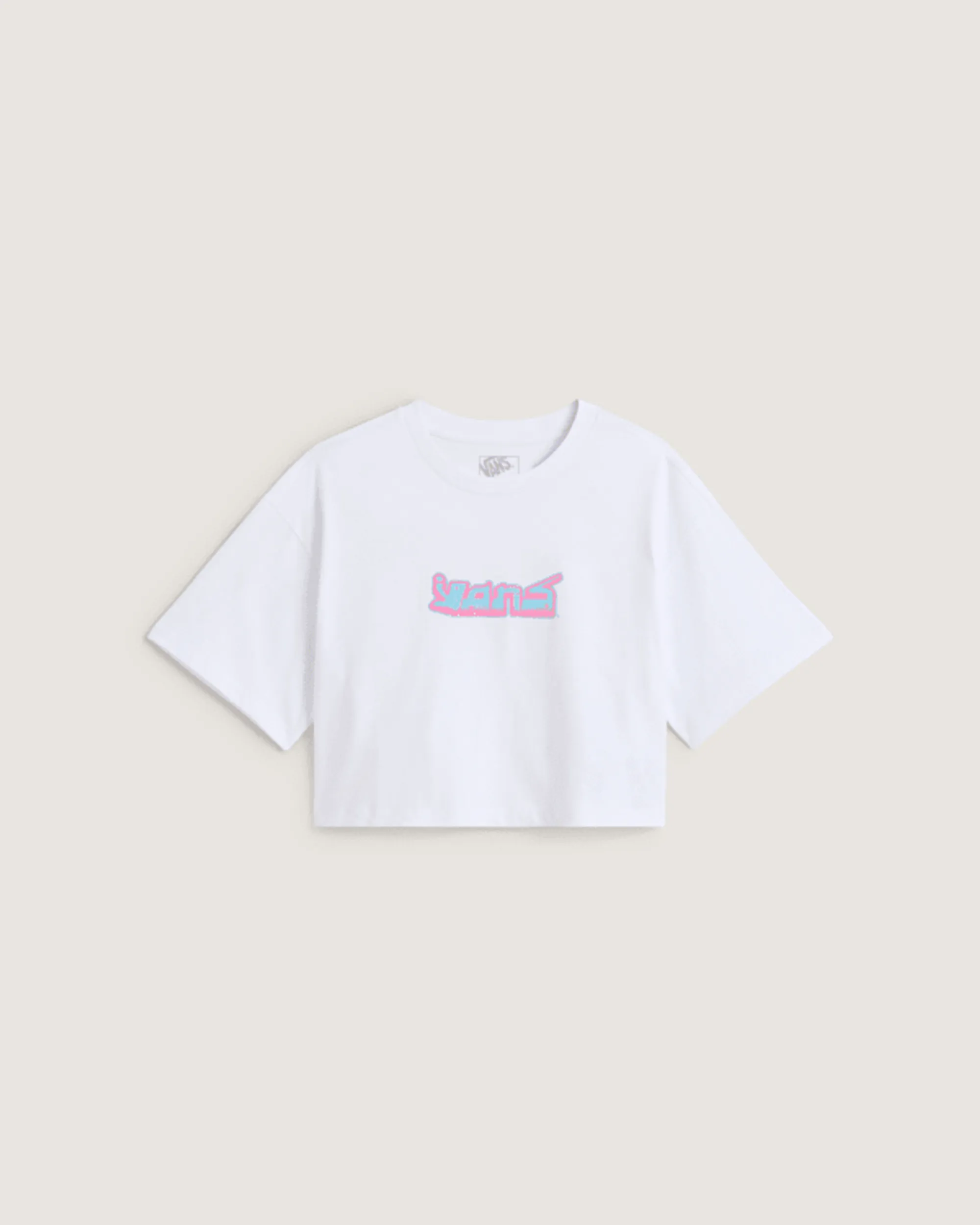 Vans - Y2k Boho Relax Crop T-Shirt, Woman, White