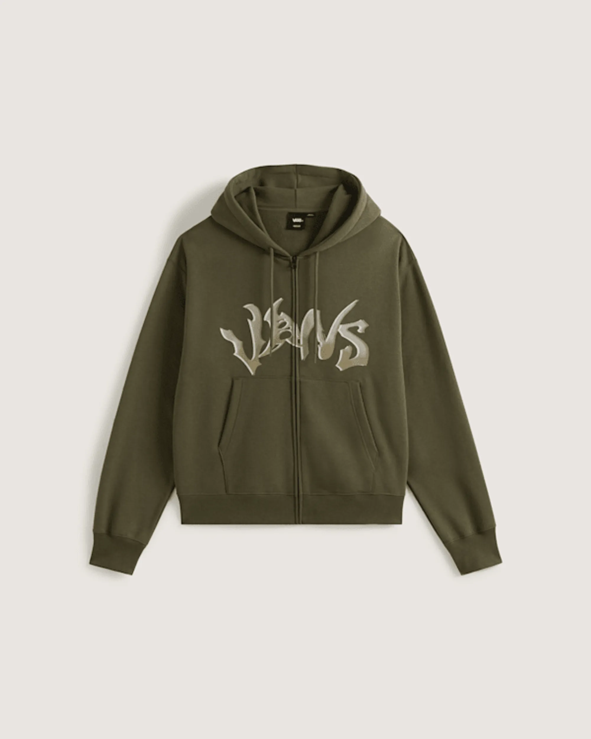 Vans - Wild Circle Full Zip Pullover Hoodie, Man, Green