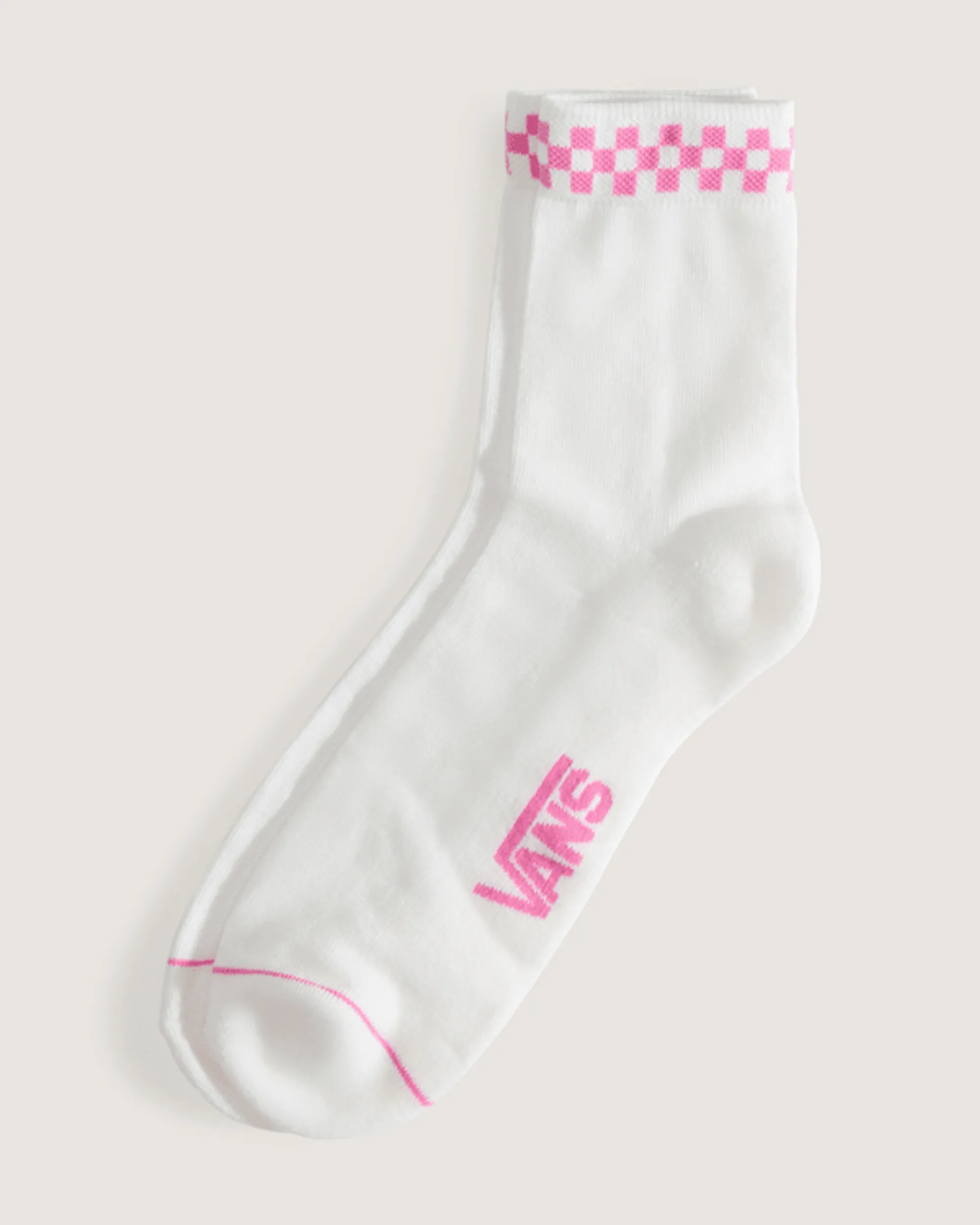 Vans - Peek-A-Check Half Crew Socks (1 Pair), Man, Pink