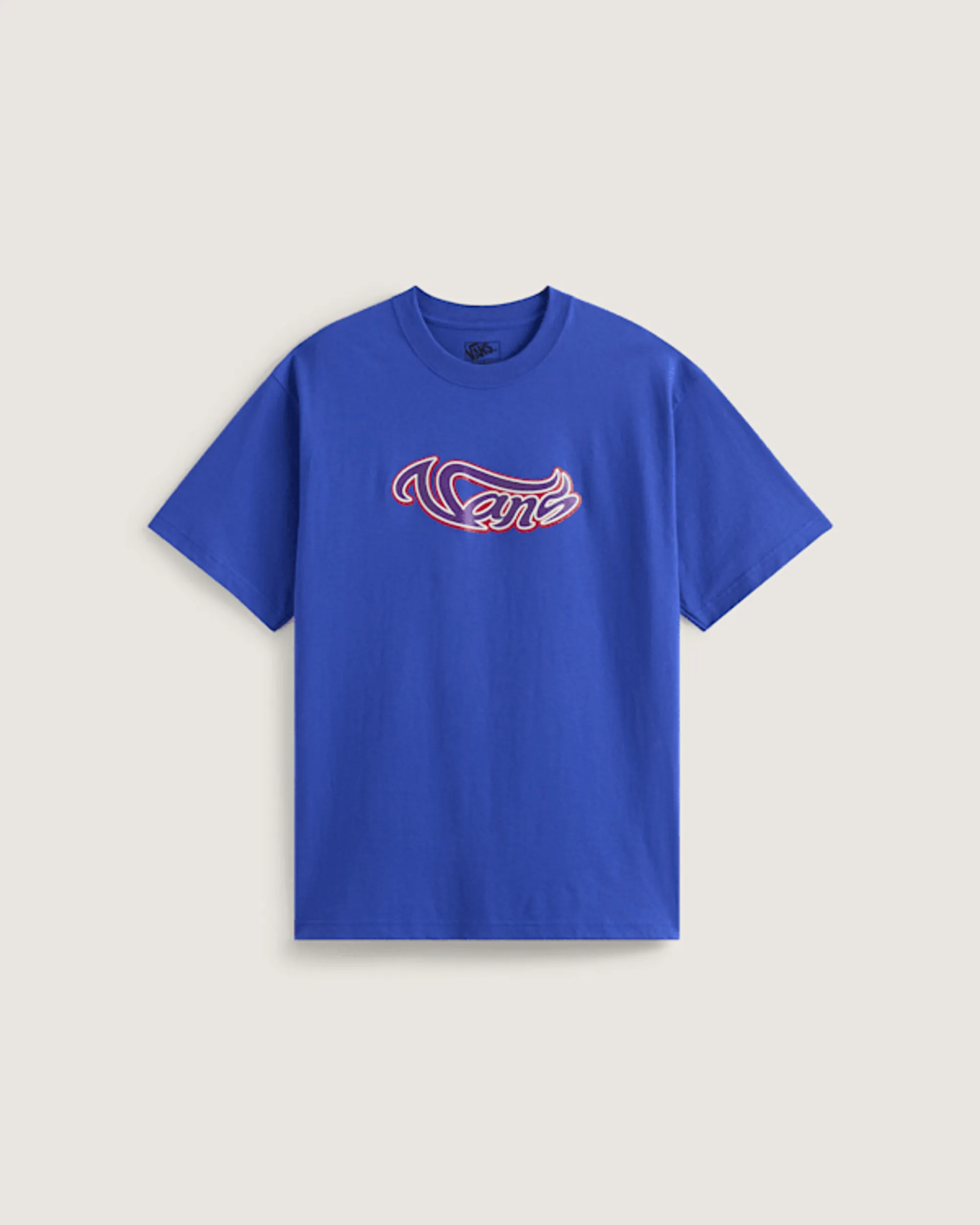 Vans - Wavy Script T-Shirt, Man, Blue