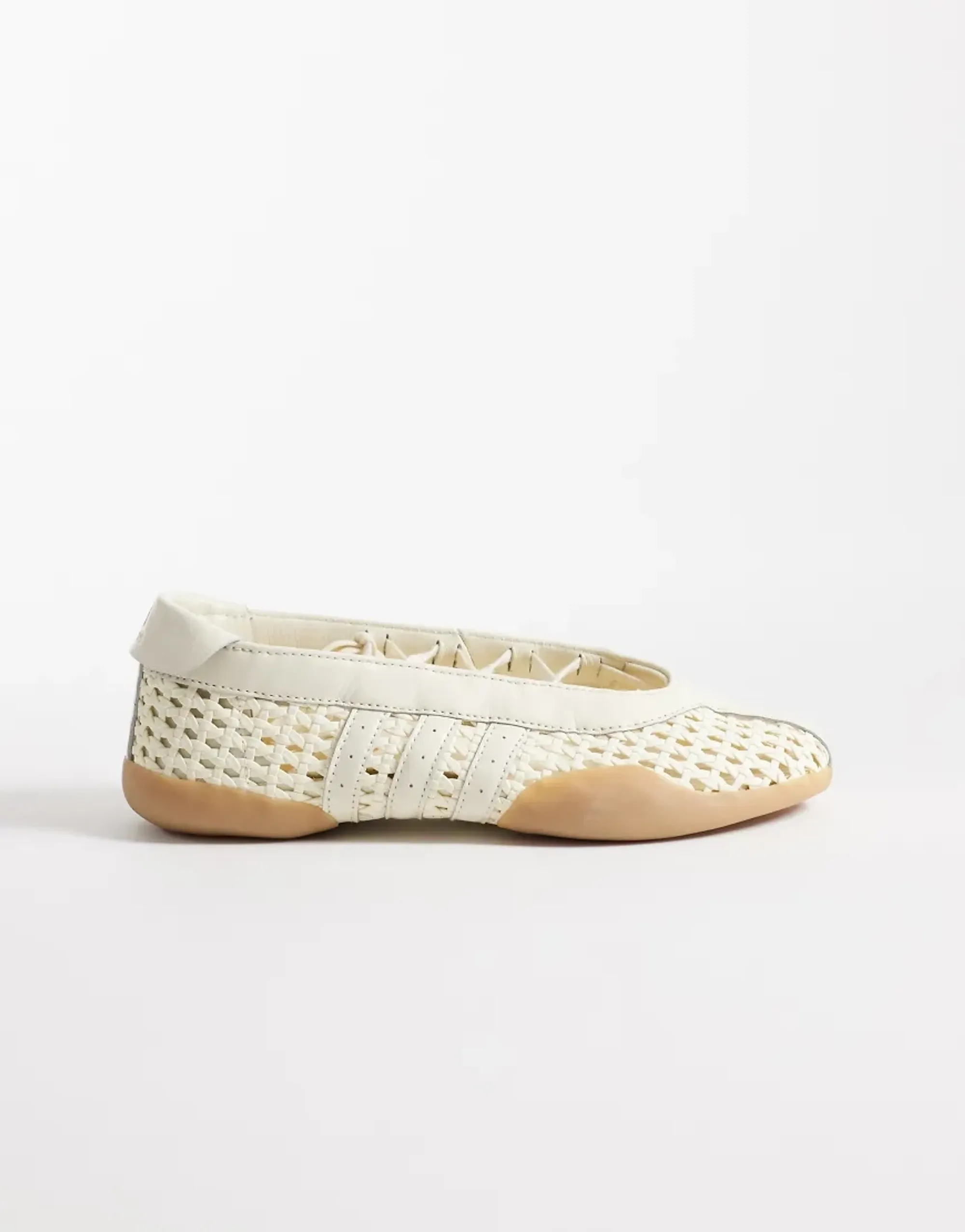 Adidas Originals Taekwondo Mei Crochet Ballet In Off White