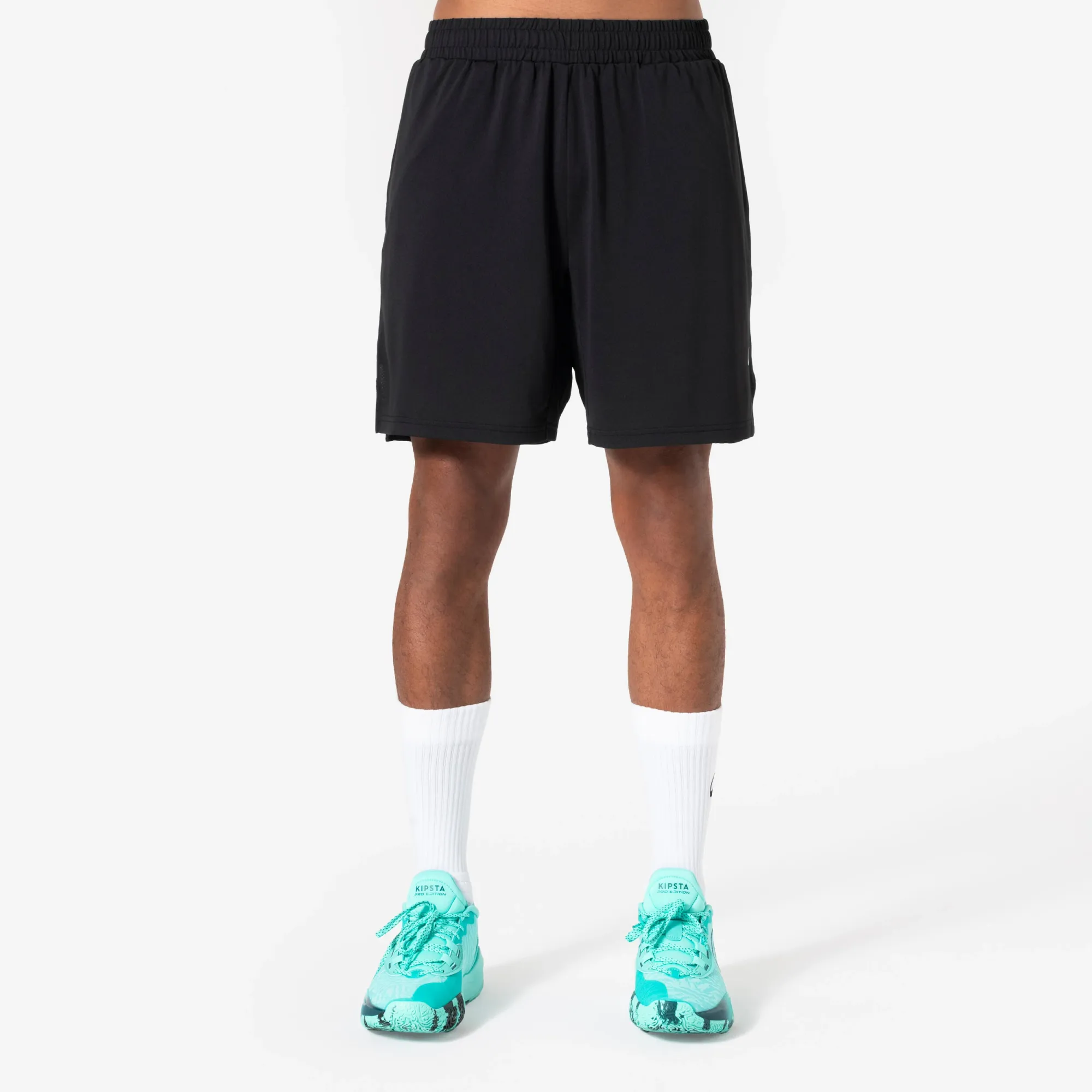 Men's/Women's Basketball Shorts With Pockets 500 - Black