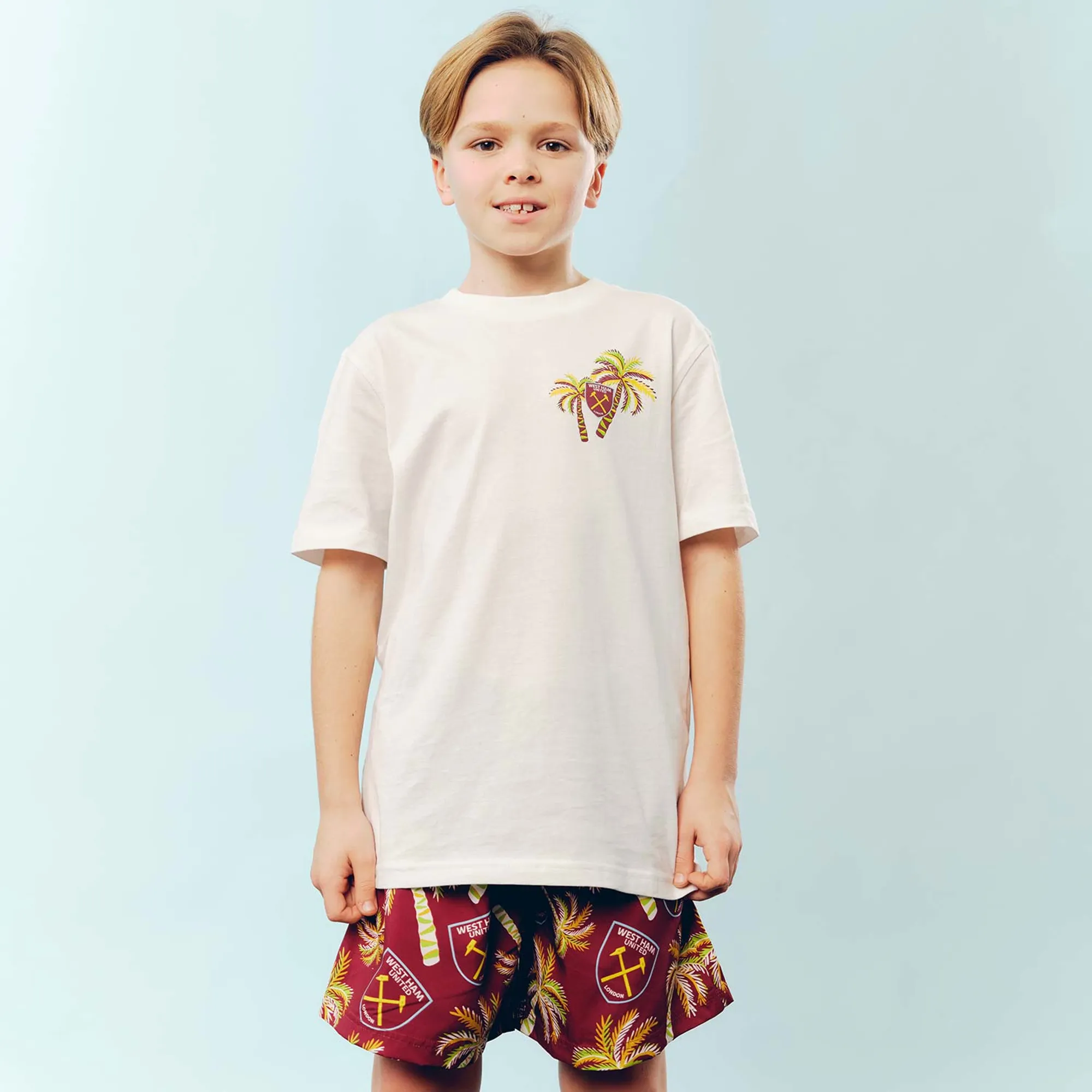West Ham Junior Hawaiian Palm Tree T-Shirt