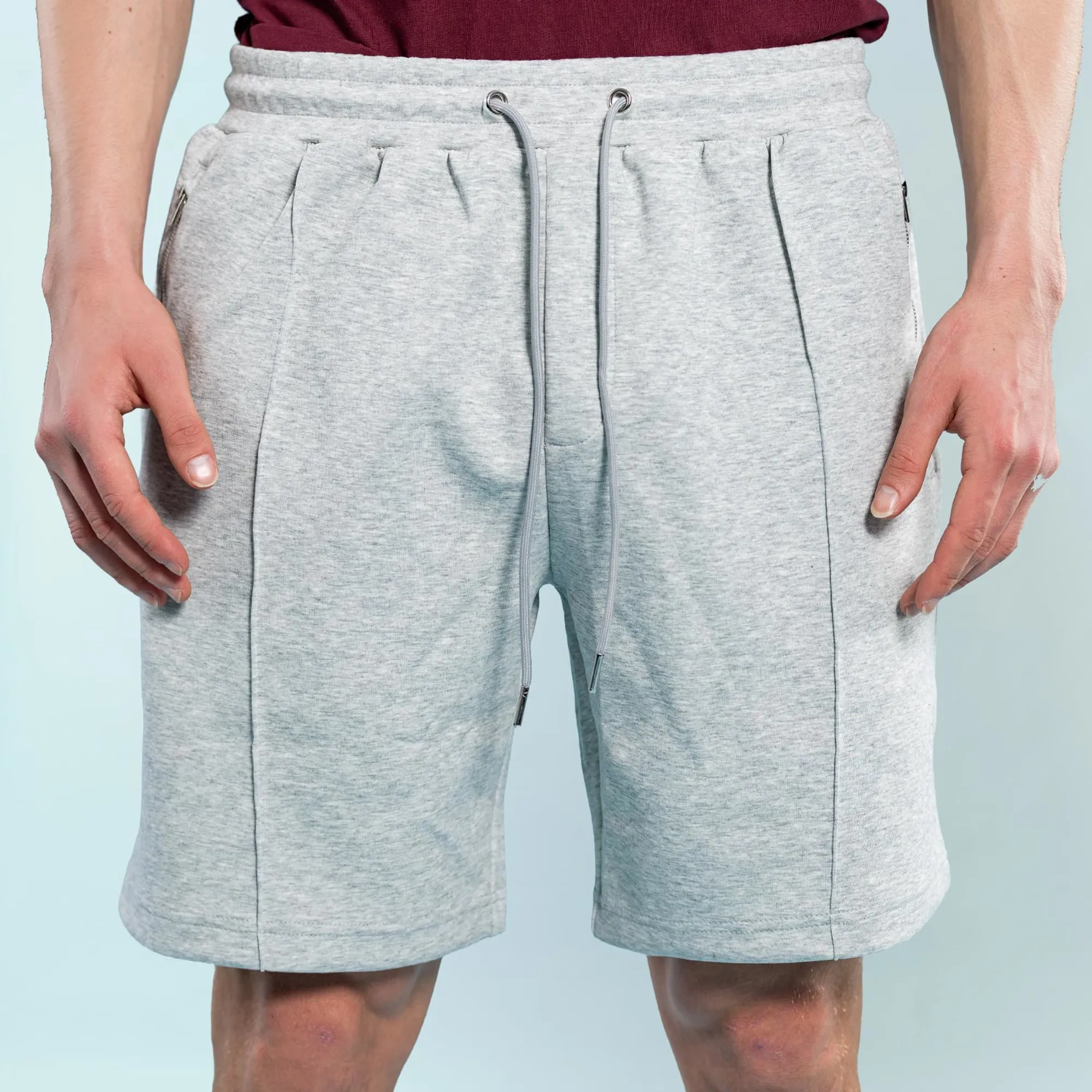 West Ham Grey Zipped Pocket Shorts