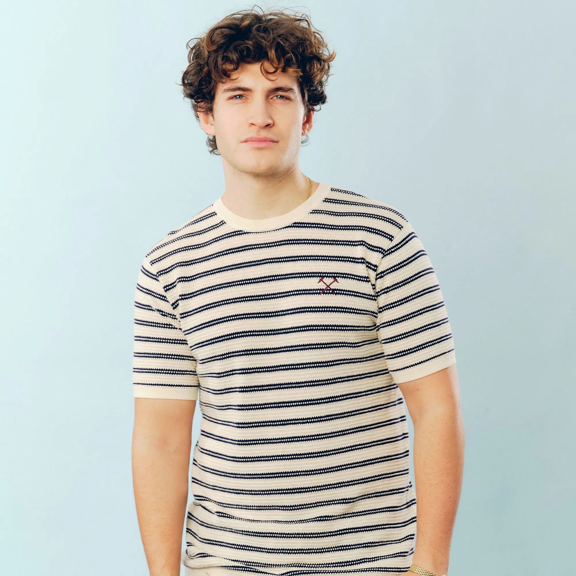 West Ham Stone Knitted T-Shirt