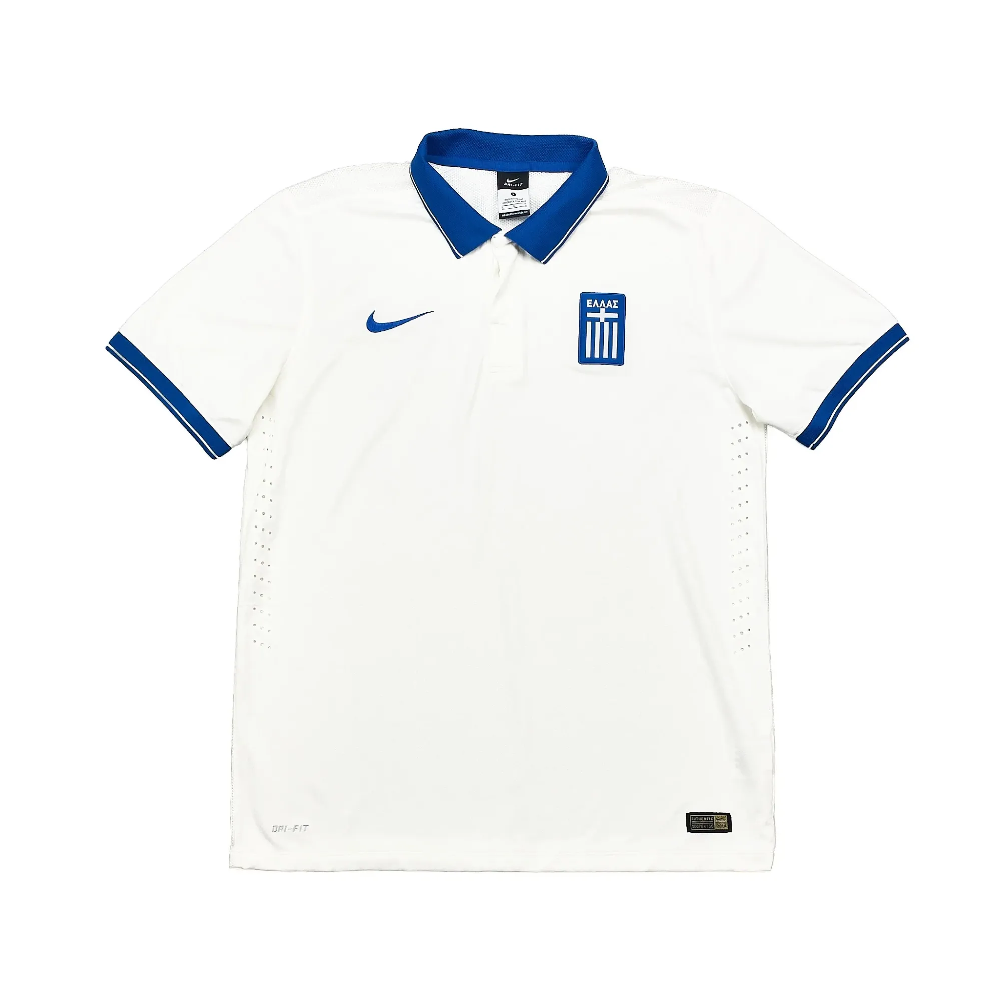 2014/15 Greece *Authentic* Home Shirt (L) Nike | Cult Kits