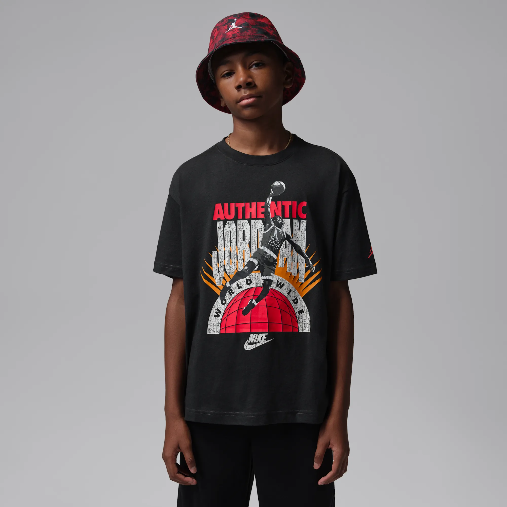 Nike Jordan Older Kids' Authentic Jordan T-Shirt - Black